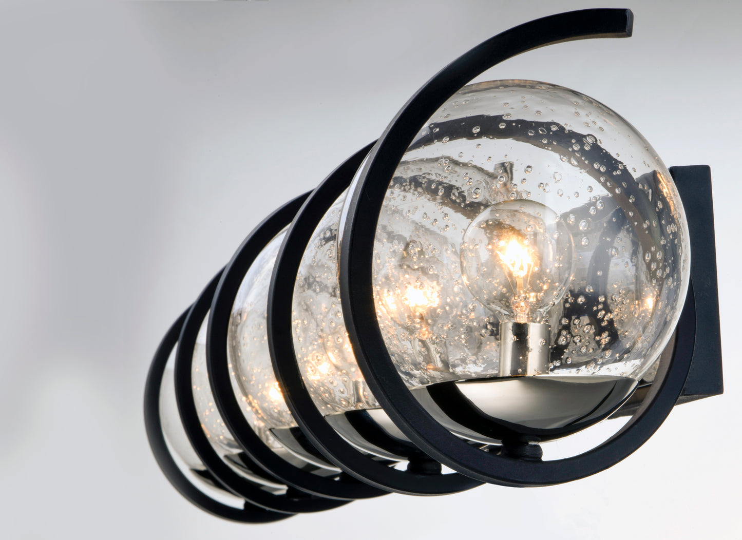 Curlicue 5-Light Bath Vanity Black/Polished Nickel by Maxim Lighting