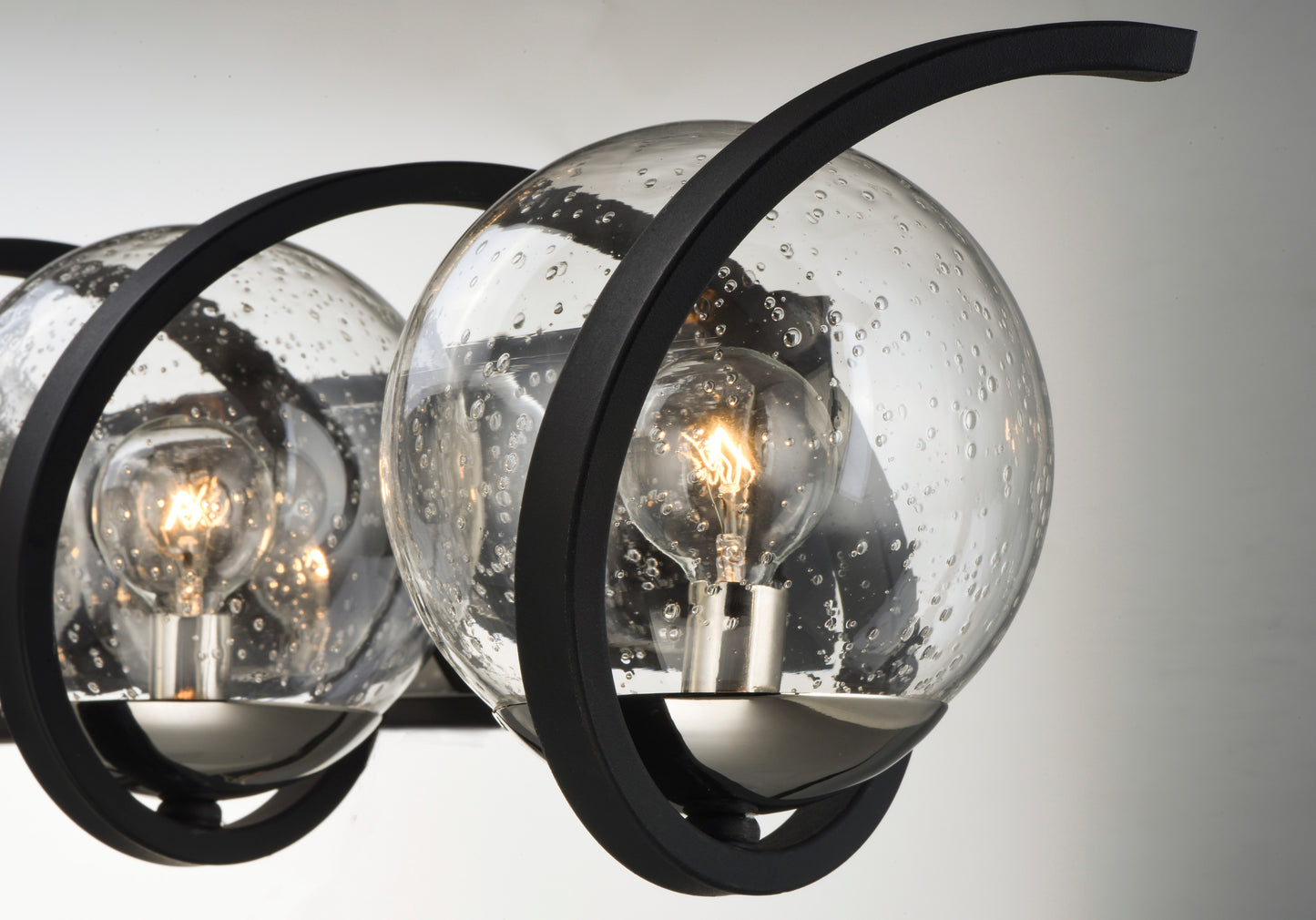 Curlicue 5-Light Bath Vanity Black/Polished Nickel by Maxim Lighting