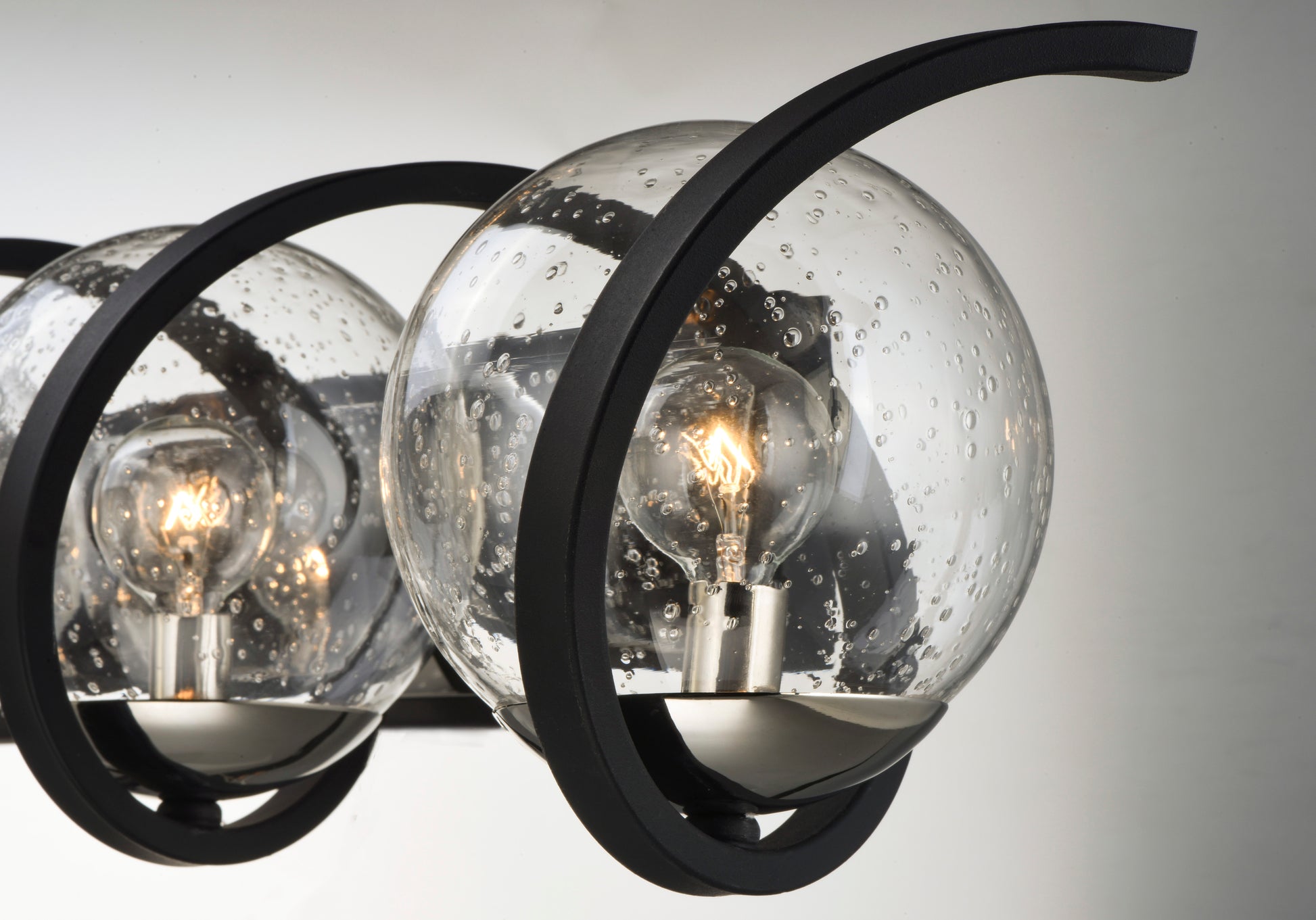 Curlicue 5-Light Bath Vanity Black/Polished Nickel by Maxim Lighting