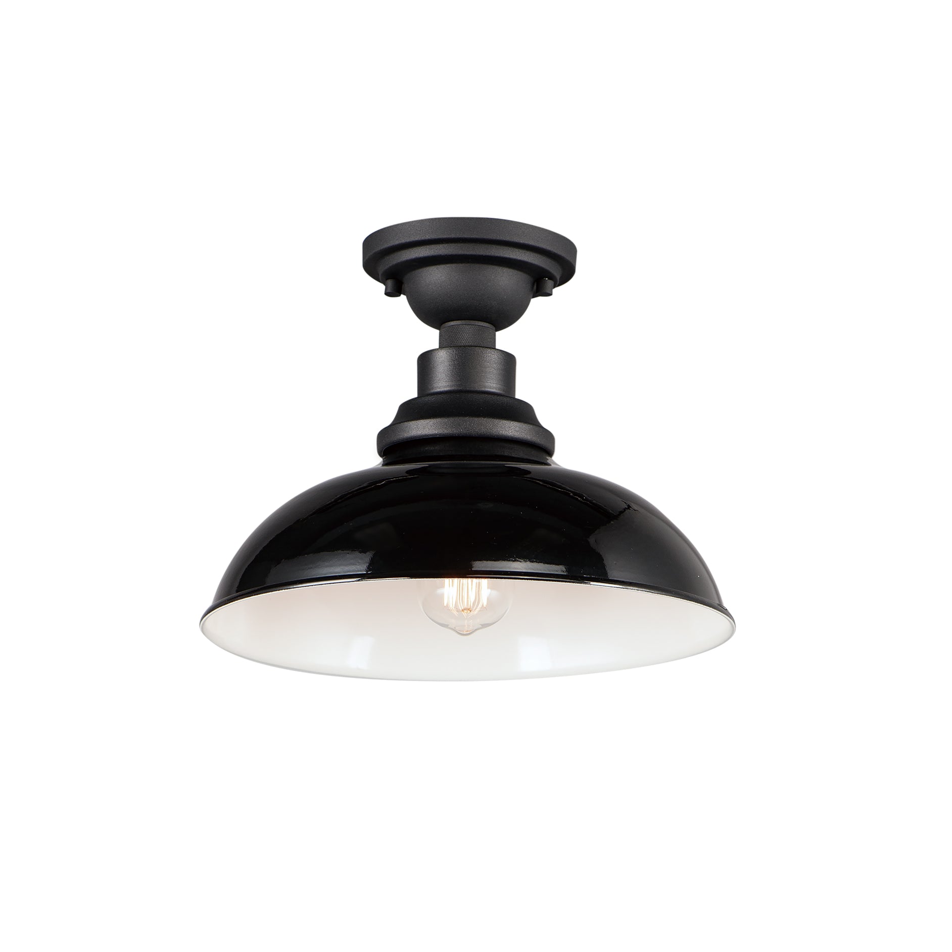 Granville Flush Mount Gloss Black/Black by Maxim Lighting