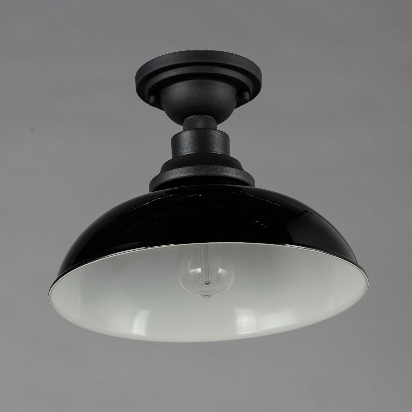 Granville Flush Mount Gloss Black/Black by Maxim Lighting