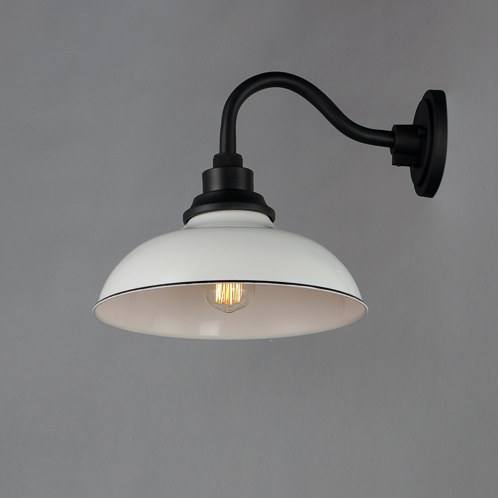 Granville Outdoor Wall Sconce White/Black by Maxim Lighting