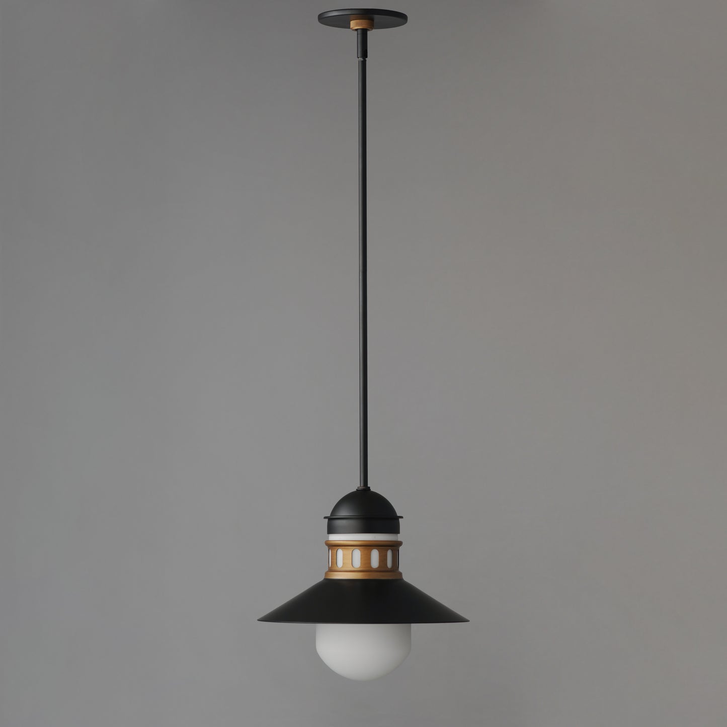 Admiralty Outdoor Pendant Black/Antique Brass by Maxim Lighting