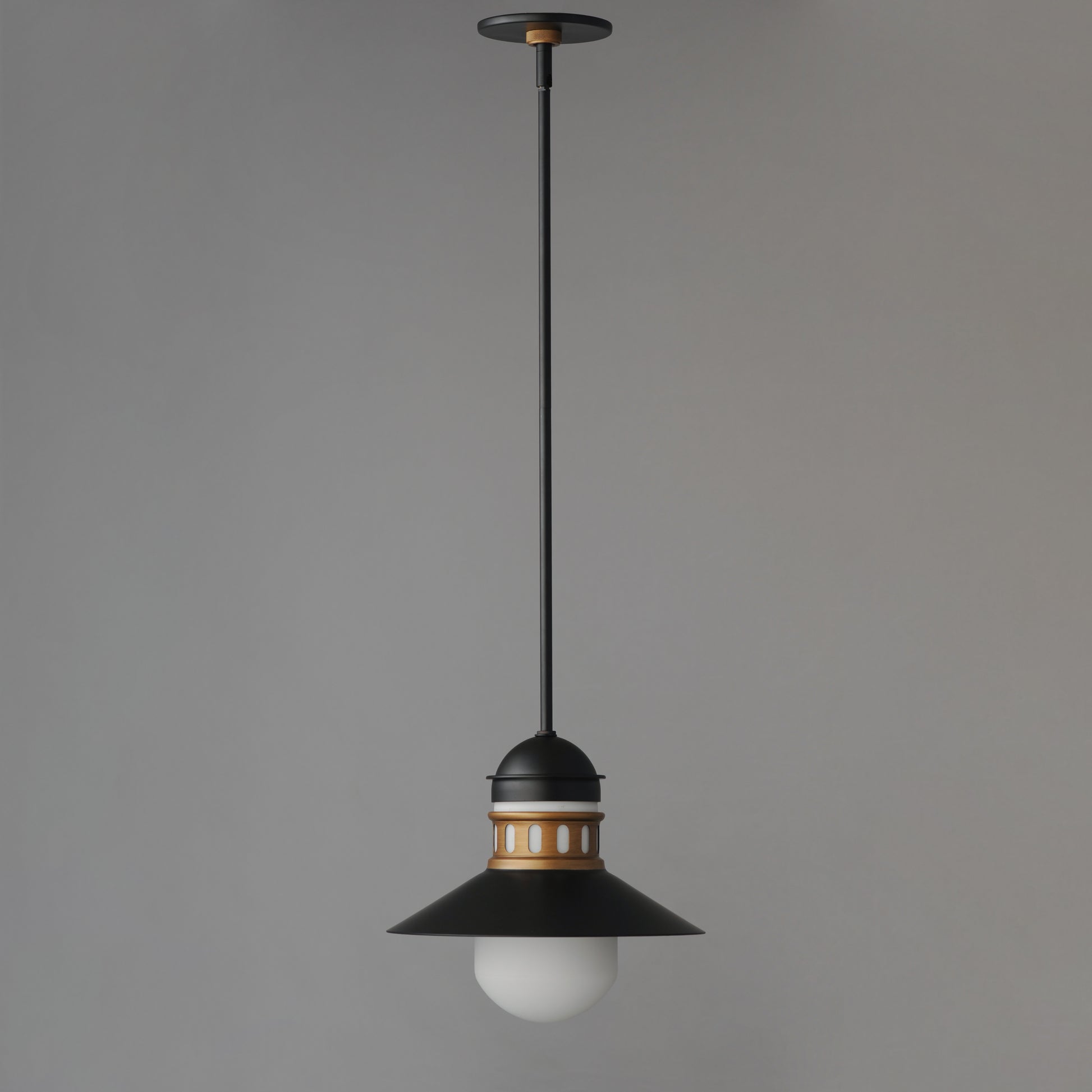 Admiralty Outdoor Pendant Black/Antique Brass by Maxim Lighting