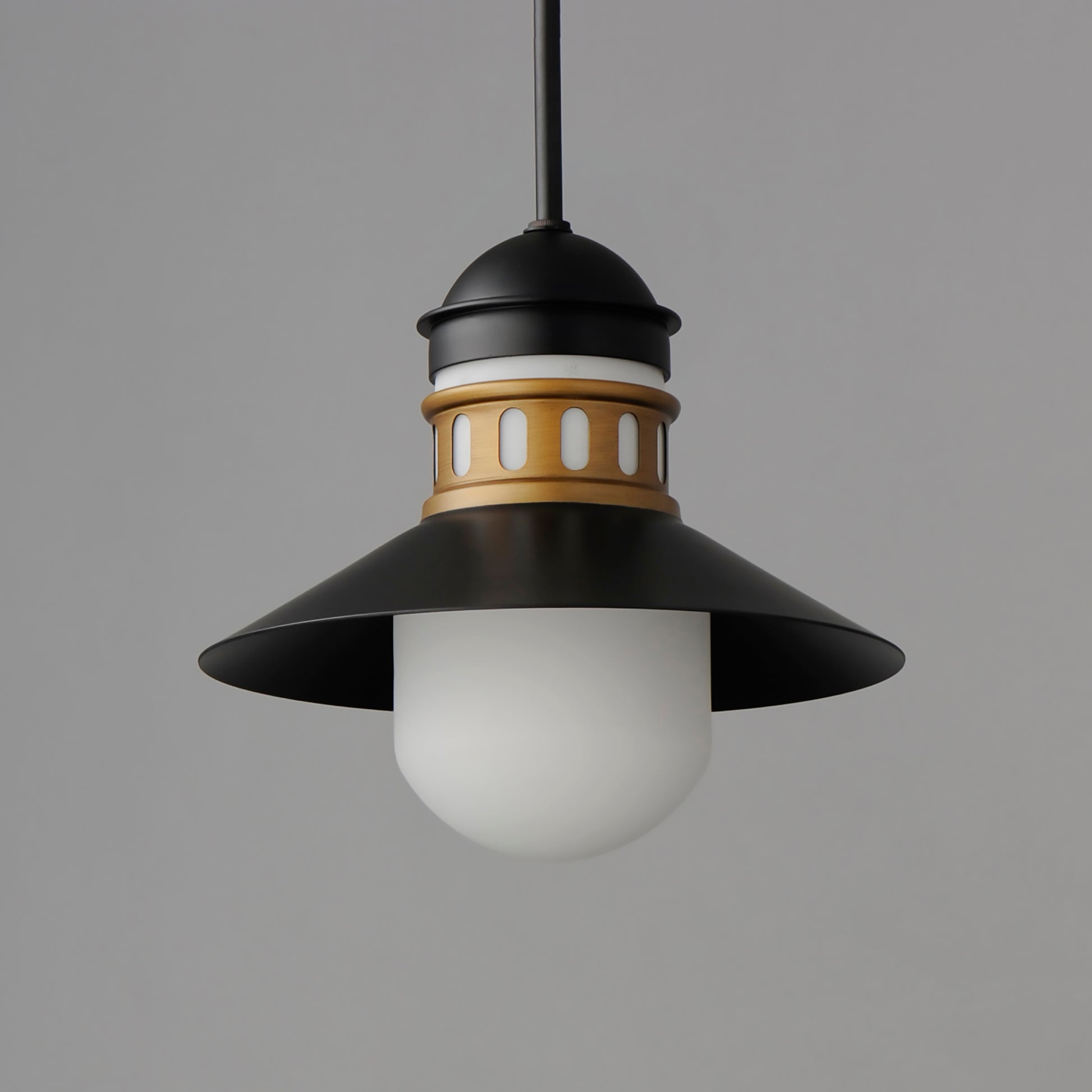 Admiralty Outdoor Pendant Black/Antique Brass by Maxim Lighting