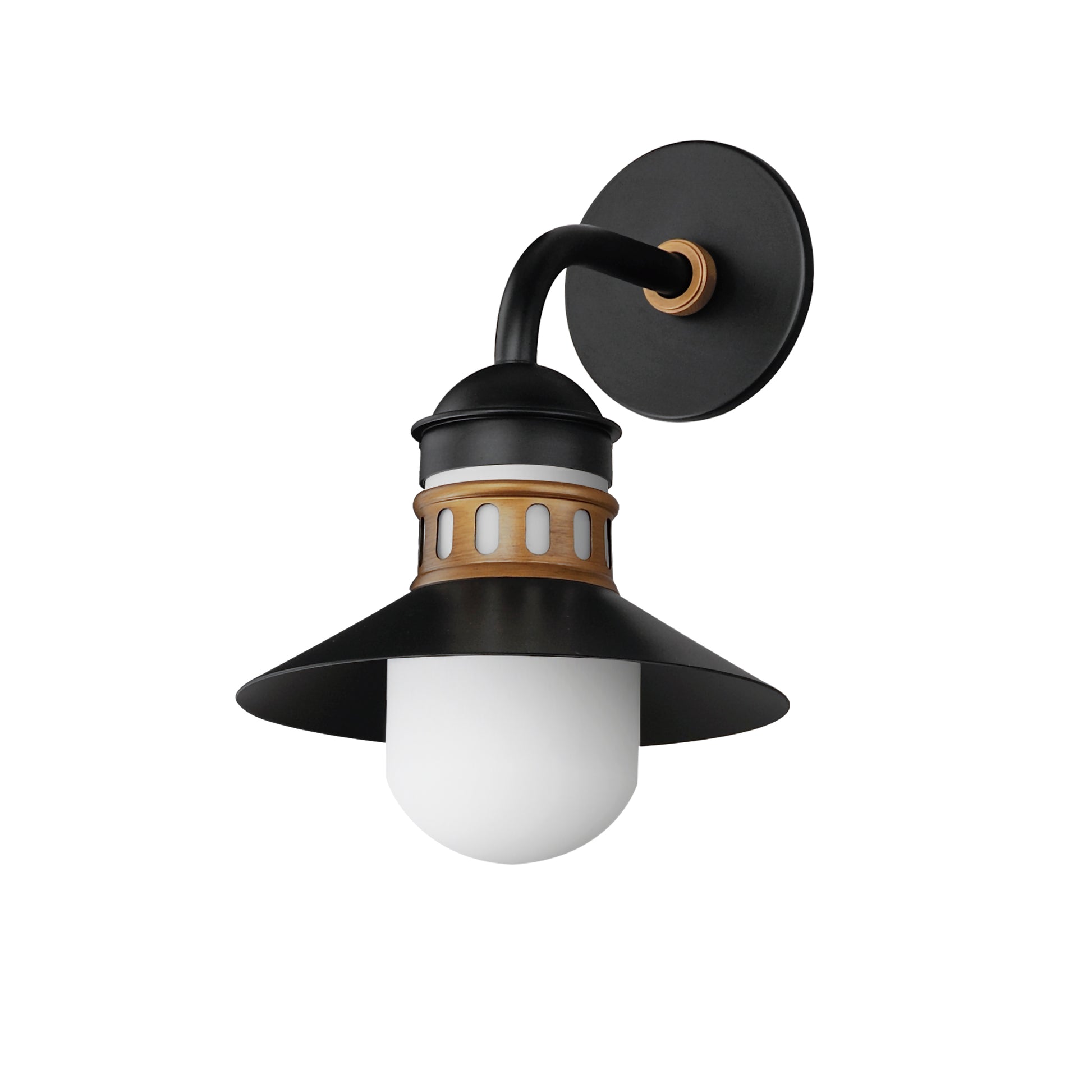 Admiralty Outdoor Wall Sconce Black/Antique Brass by Maxim Lighting