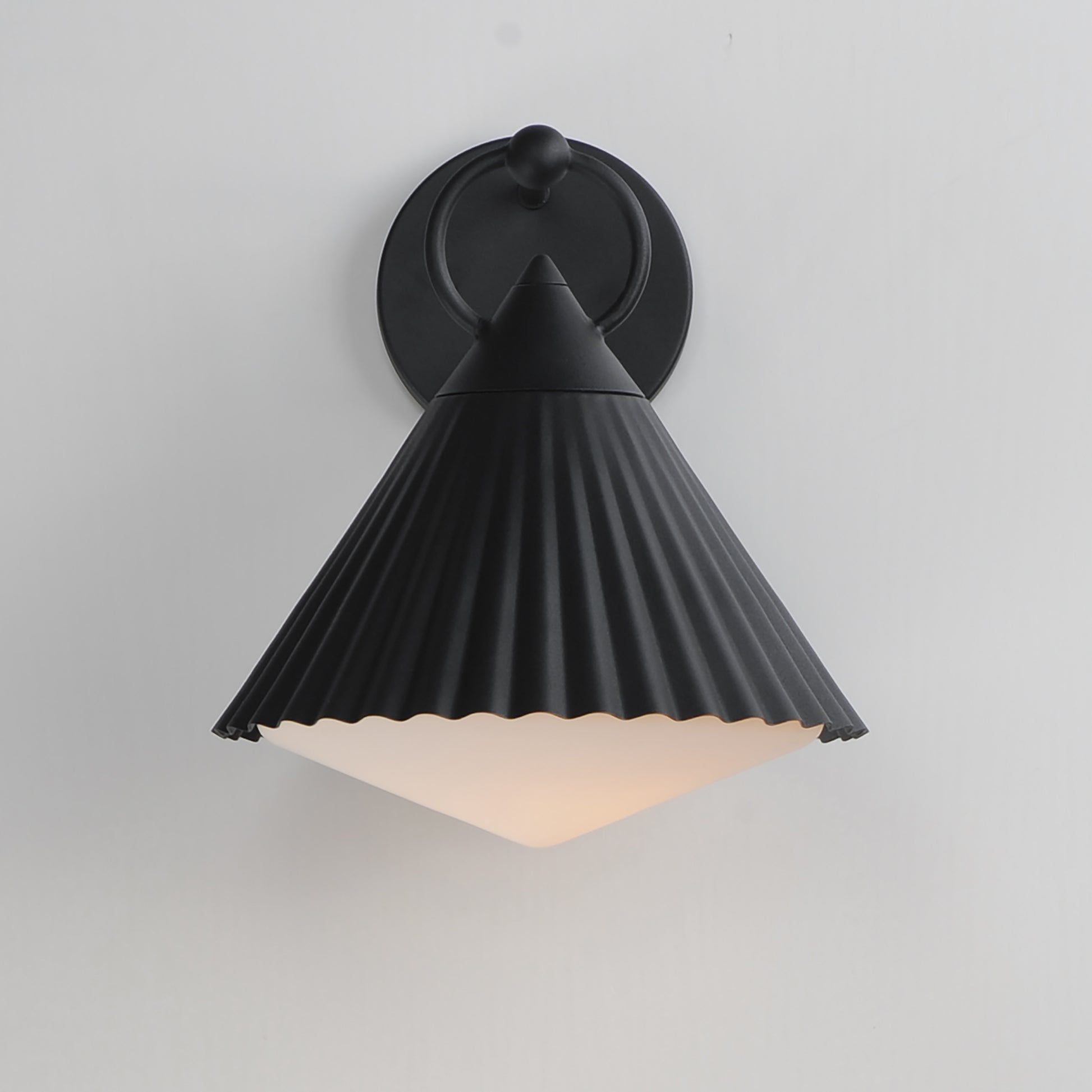 Odette 12" Wall Sconce Black by Maxim Lighting