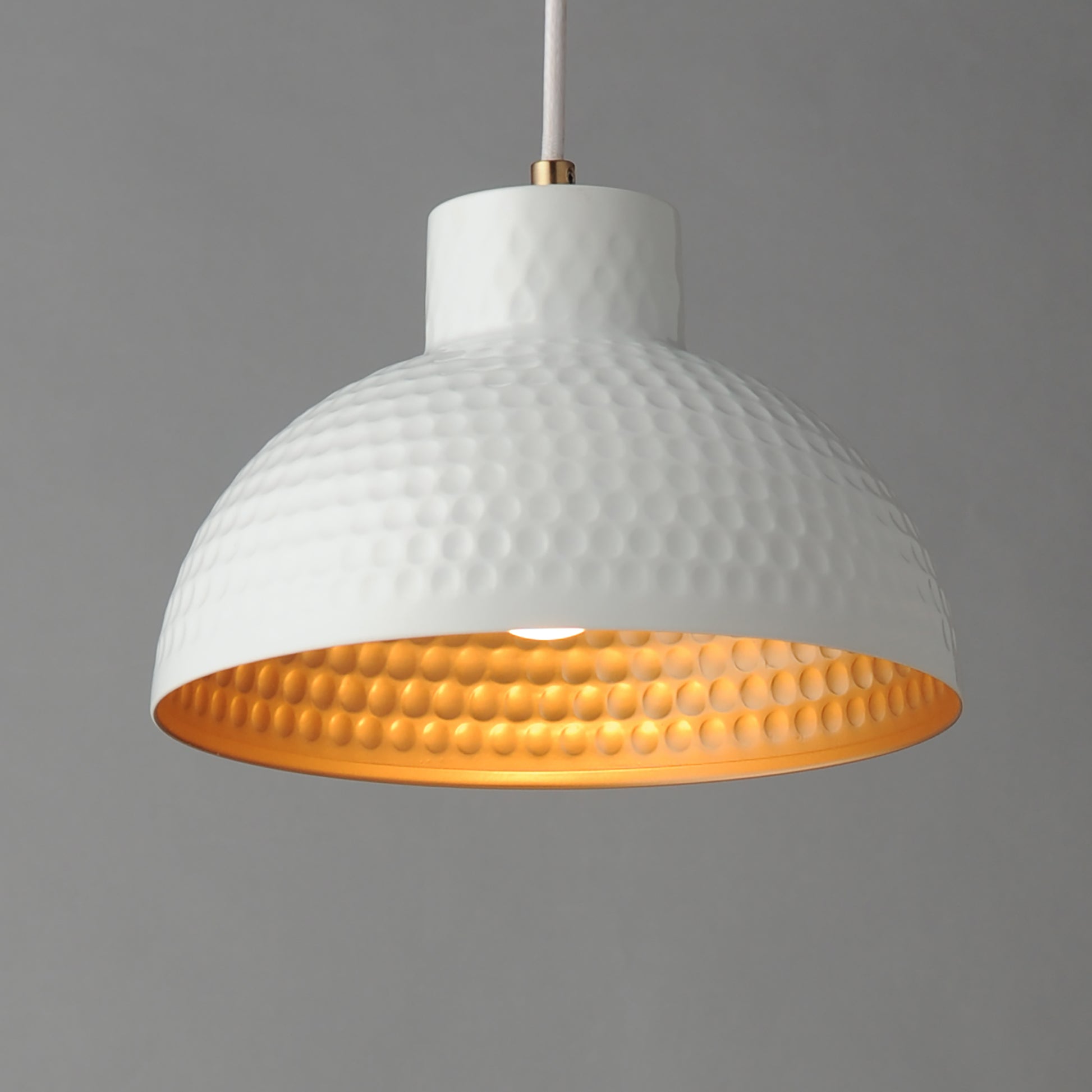 Rockport 10" Pendant White/Natural Aged Brass by Maxim Lighting