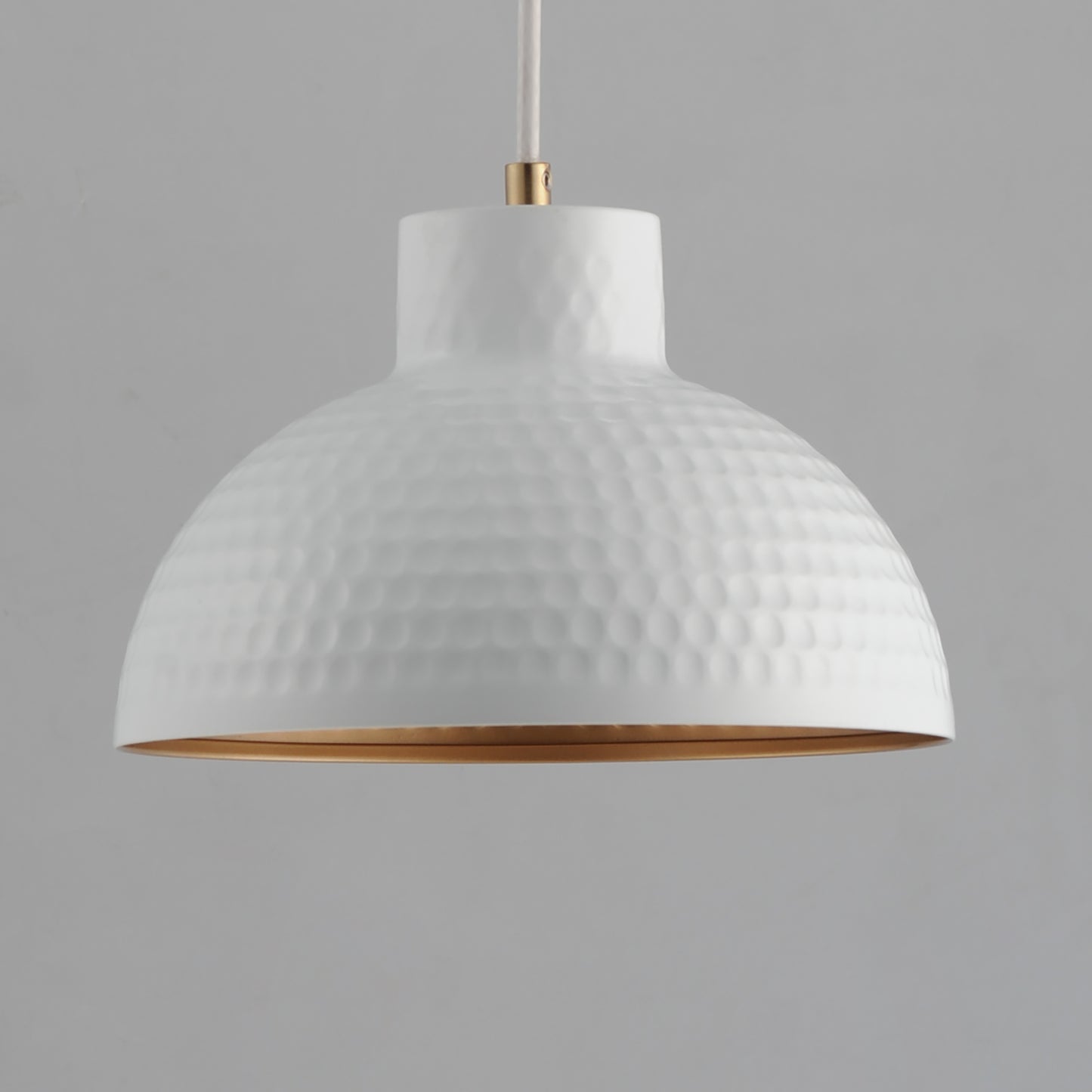 Rockport 10" Pendant White/Natural Aged Brass by Maxim Lighting