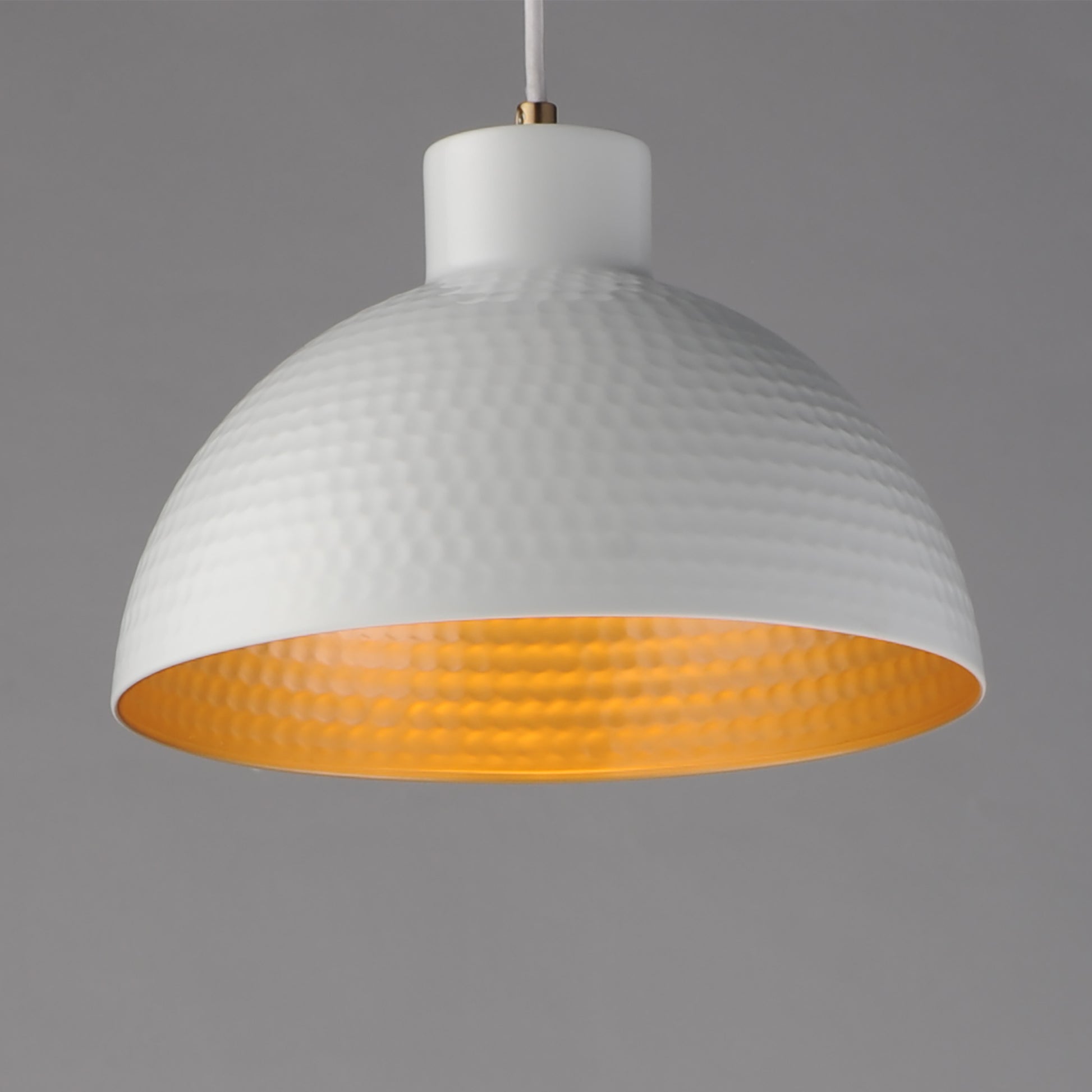 Rockport 12" Pendant White/Natural Aged Brass by Maxim Lighting