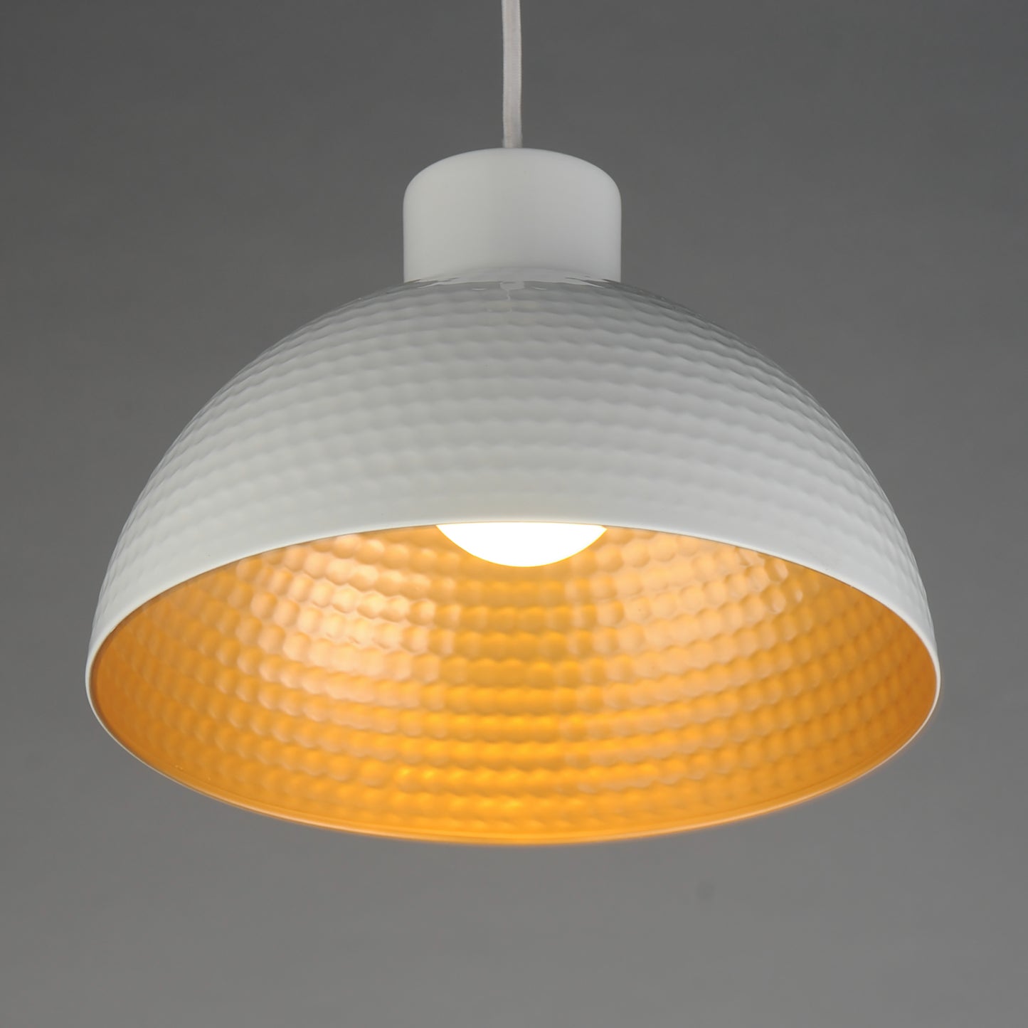 Rockport 12" Pendant White/Natural Aged Brass by Maxim Lighting
