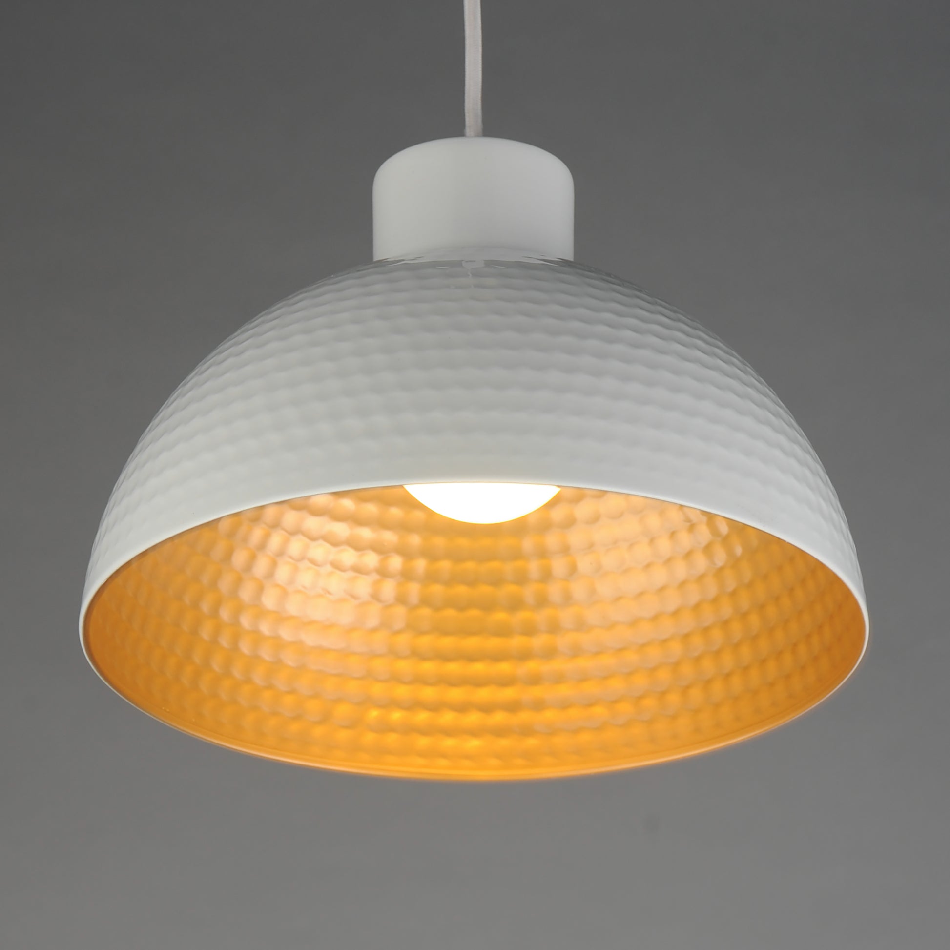 Rockport 12" Pendant White/Natural Aged Brass by Maxim Lighting