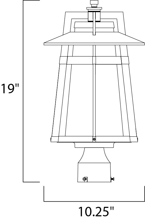 Calistoga Outdoor Pole/Post Lantern Adobe by Maxim Lighting