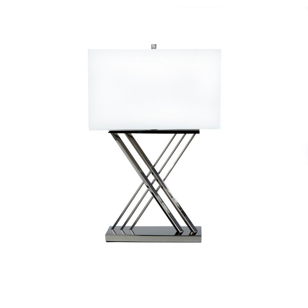 Chrome X Table Lamp 1 Light by Finesse Decor FN-922