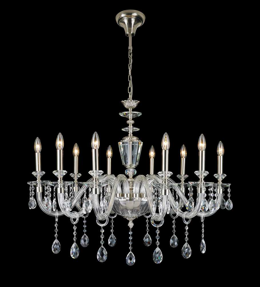 Barcelona Chandelier 18-Light in Satin Nickel 3618SN by StarFire Crystal