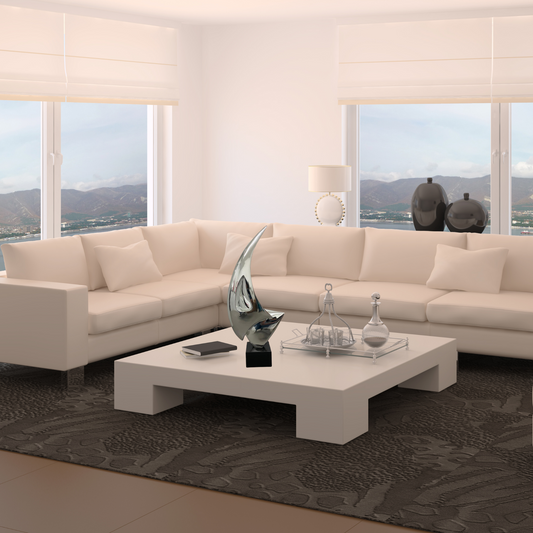 Sail Table Top Small Sculpture - Finesse Decor C-9110-SM-CR