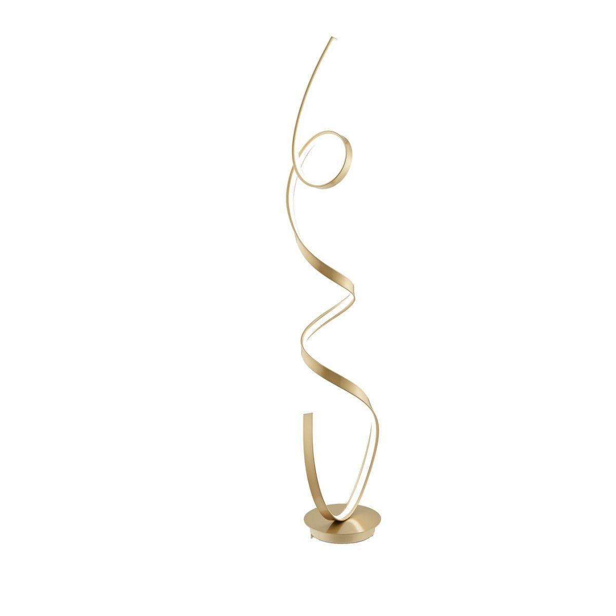 Amsterdam LED Dimmable 63" Floor Lamp Sandy Gold by Finesse Decor FL-002-G