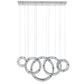 5 Hoop Crystal Progression Chandelier - Finesse Decor CH-620