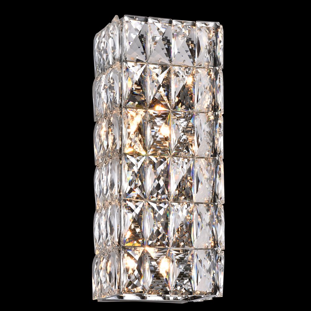 Urban Wall Sconce 4-Light in Chrome 3806WSCH by StarFire Crystal