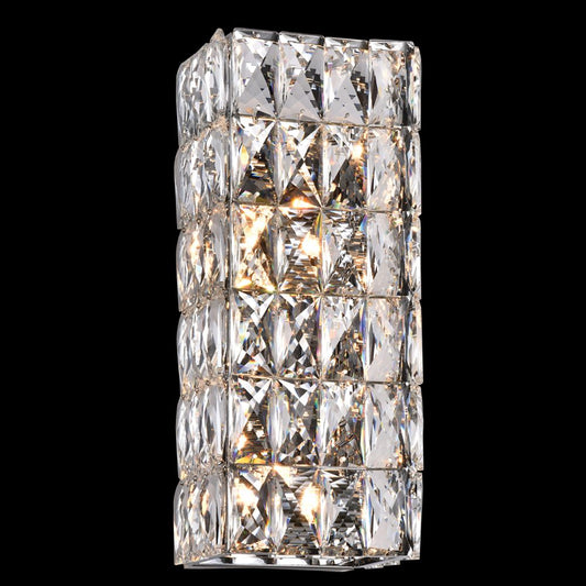 Urban Wall Sconce 4-Light in Chrome 3806WSCH by StarFire Crystal