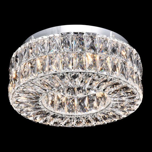 Urban Flushmount 9-Light in Chrome 3818CH by StarFire Crystal