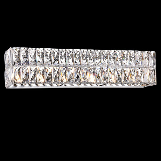 Urban Wall Sconce 8-Light in Chrome 3833WSCH by StarFire Crystal