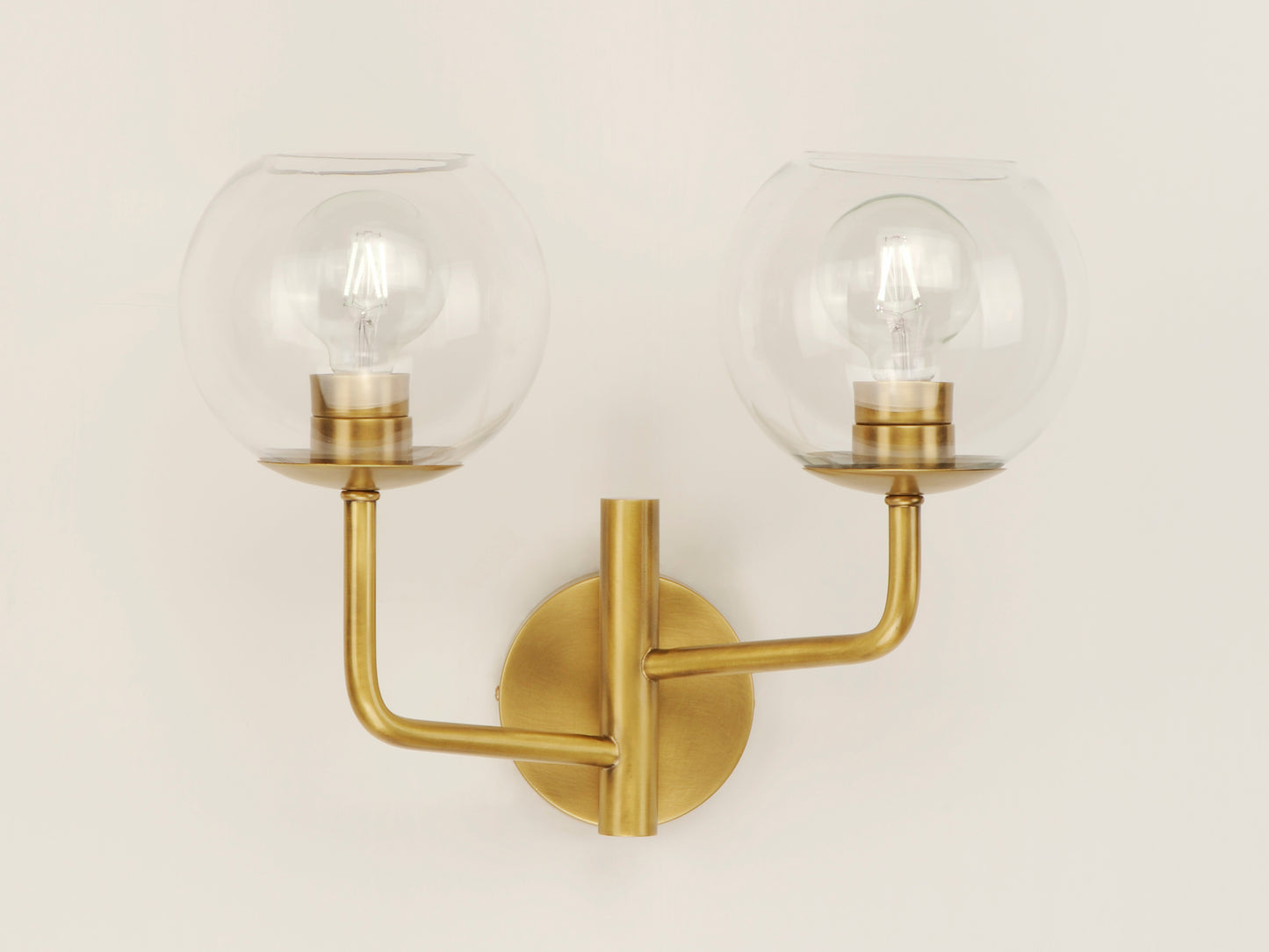 Branch 2-Light Wall Sconce Natural Aged Brass by Maxim Lighting