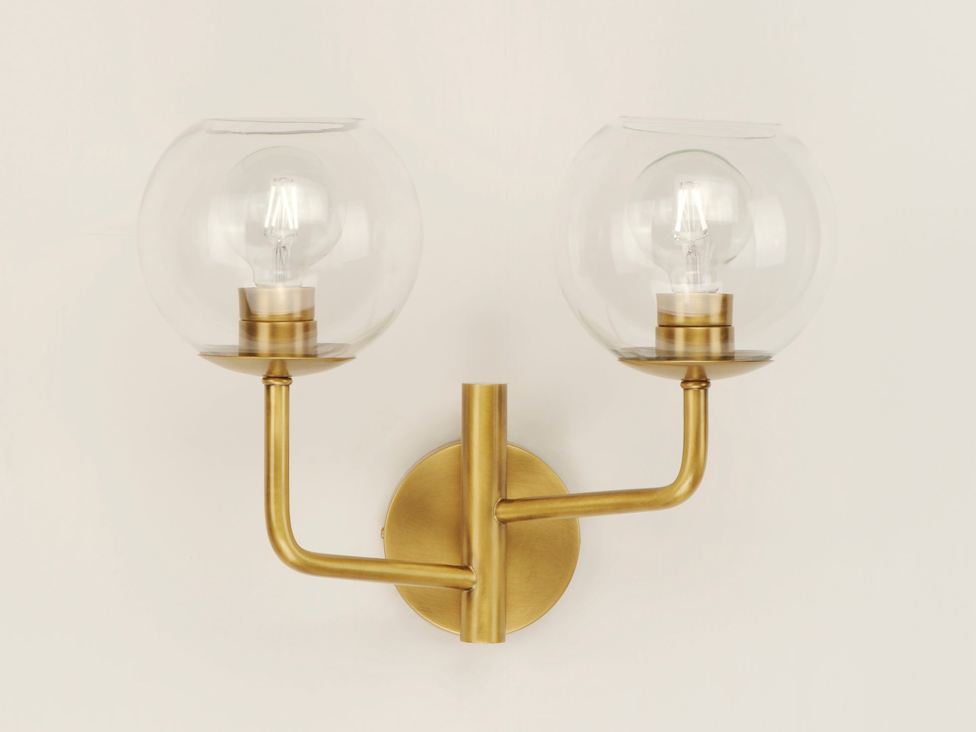 Branch 2-Light Wall Sconce Natural Aged Brass by Maxim Lighting