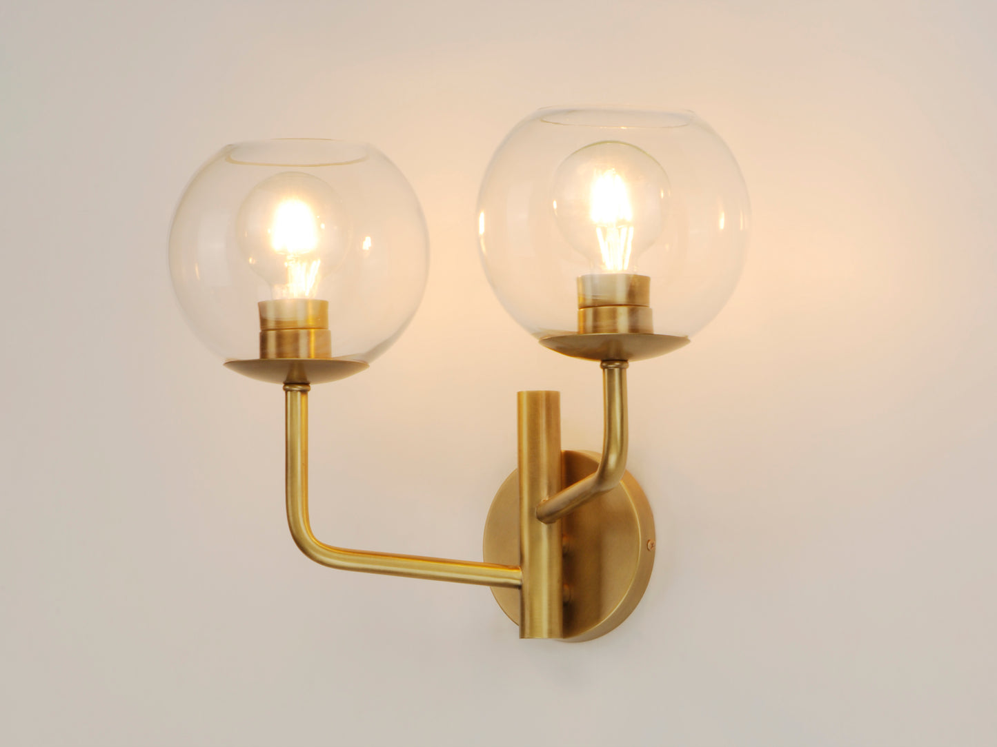 Branch 2-Light Wall Sconce Natural Aged Brass by Maxim Lighting