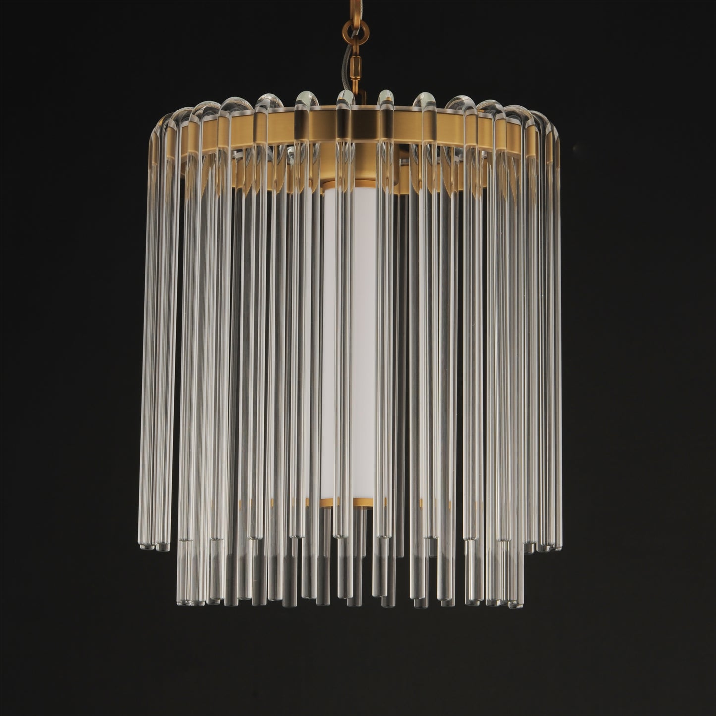 Jolie 11" LED Pendant Natural Aged Brass by Maxim Lighting