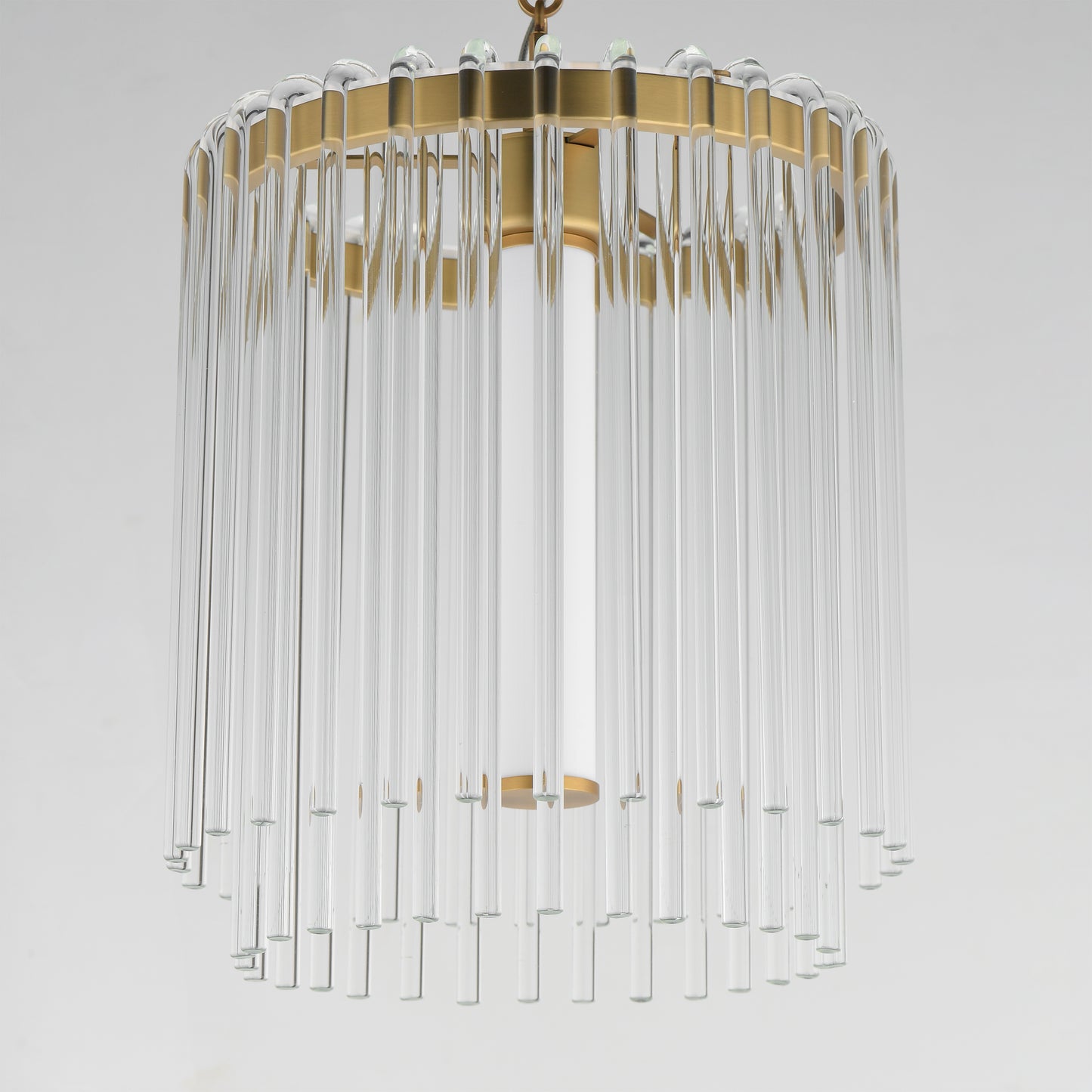 Jolie 11" LED Pendant Natural Aged Brass by Maxim Lighting