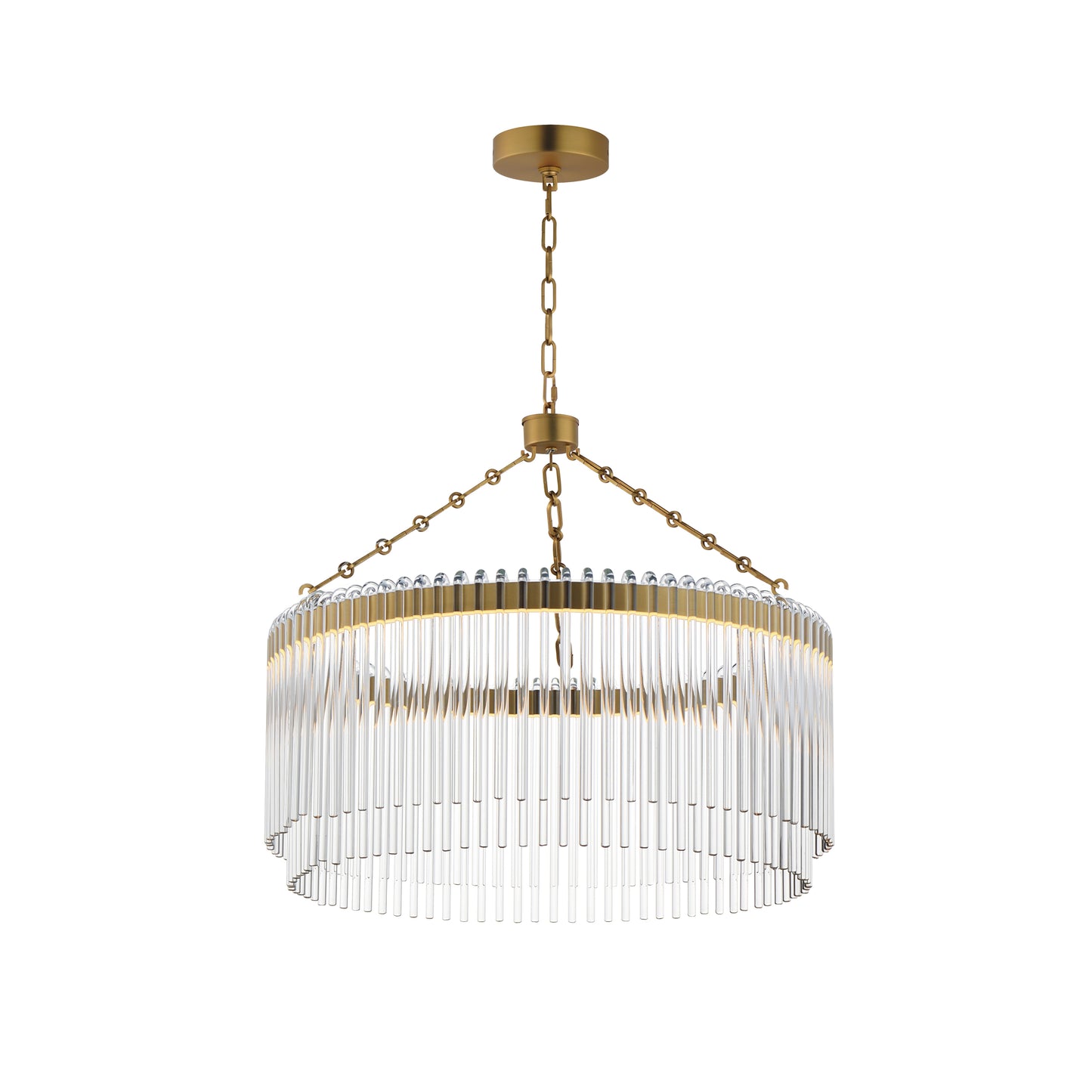 Jolie 24" LED Pendant Natural Aged Brass by Maxim Lighting