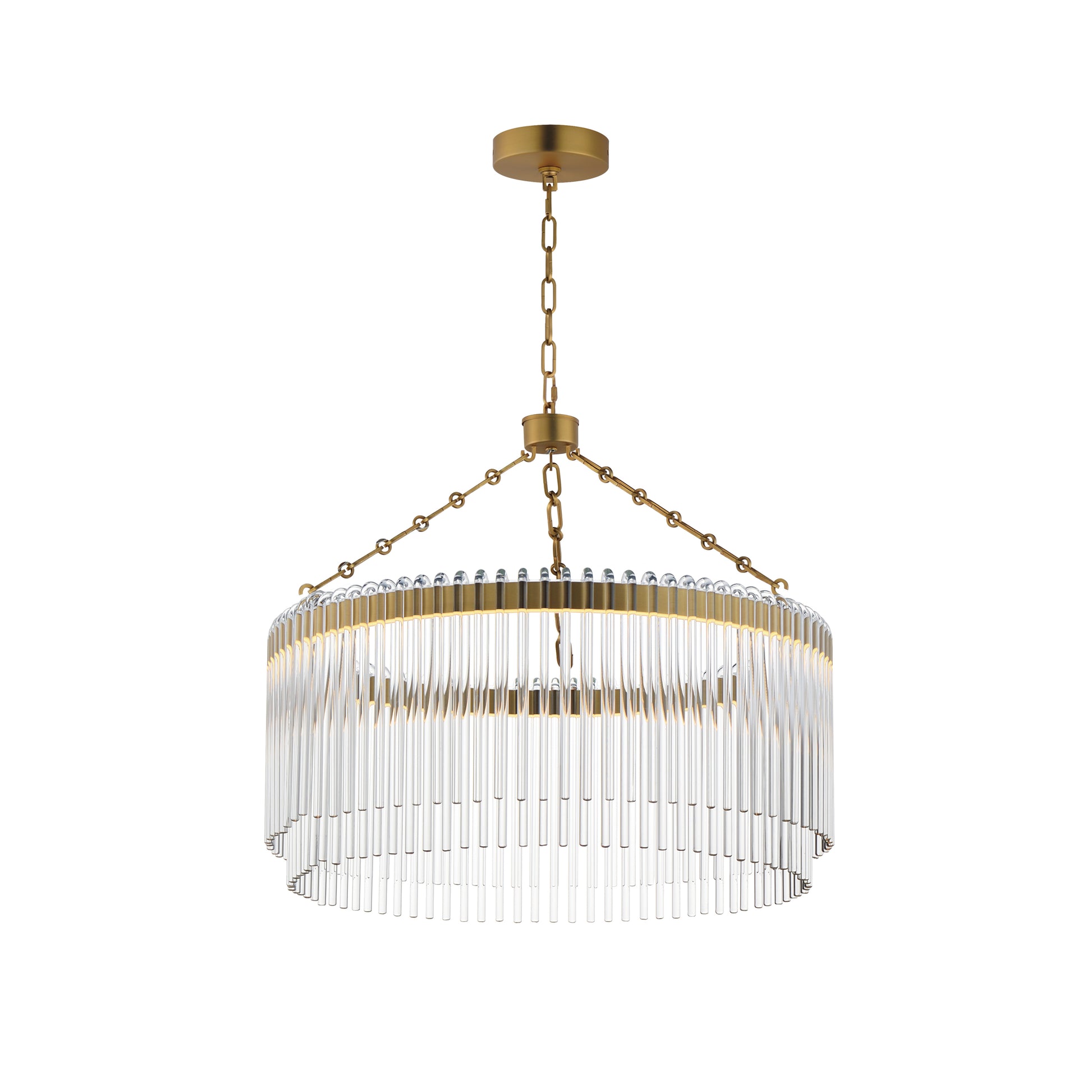 Jolie 24" LED Pendant Natural Aged Brass by Maxim Lighting