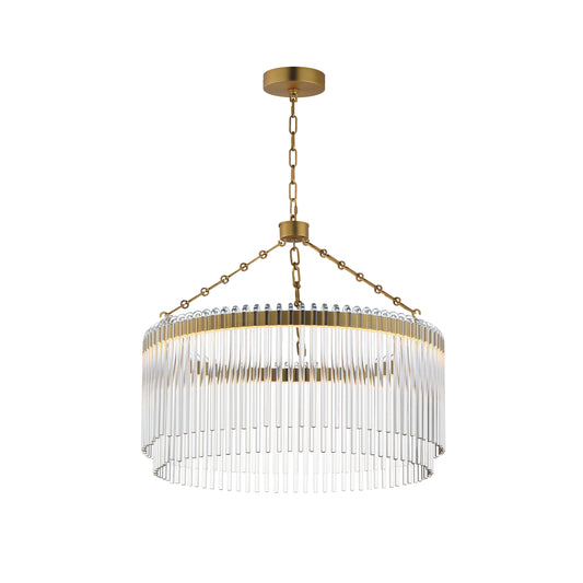 Jolie 24" LED Pendant Natural Aged Brass by Maxim Lighting