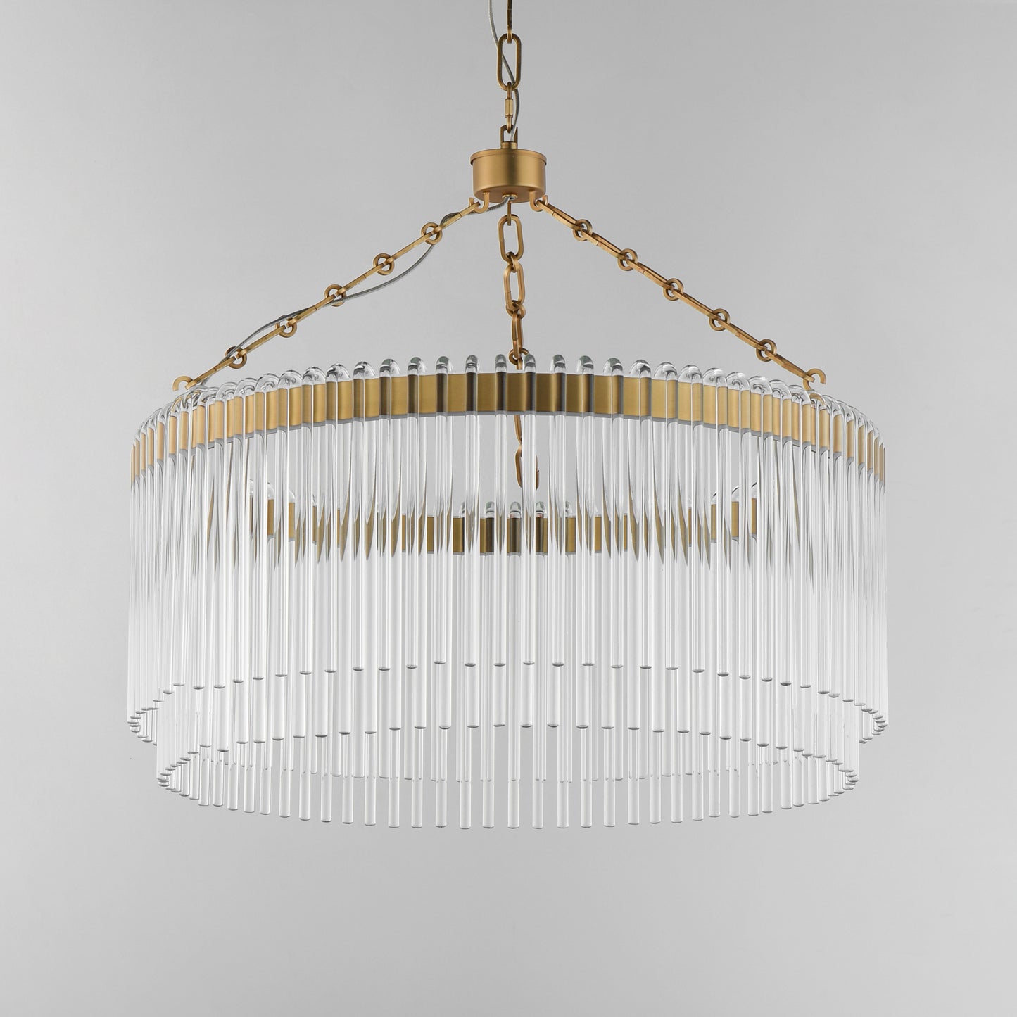 Jolie 24" LED Pendant Natural Aged Brass by Maxim Lighting