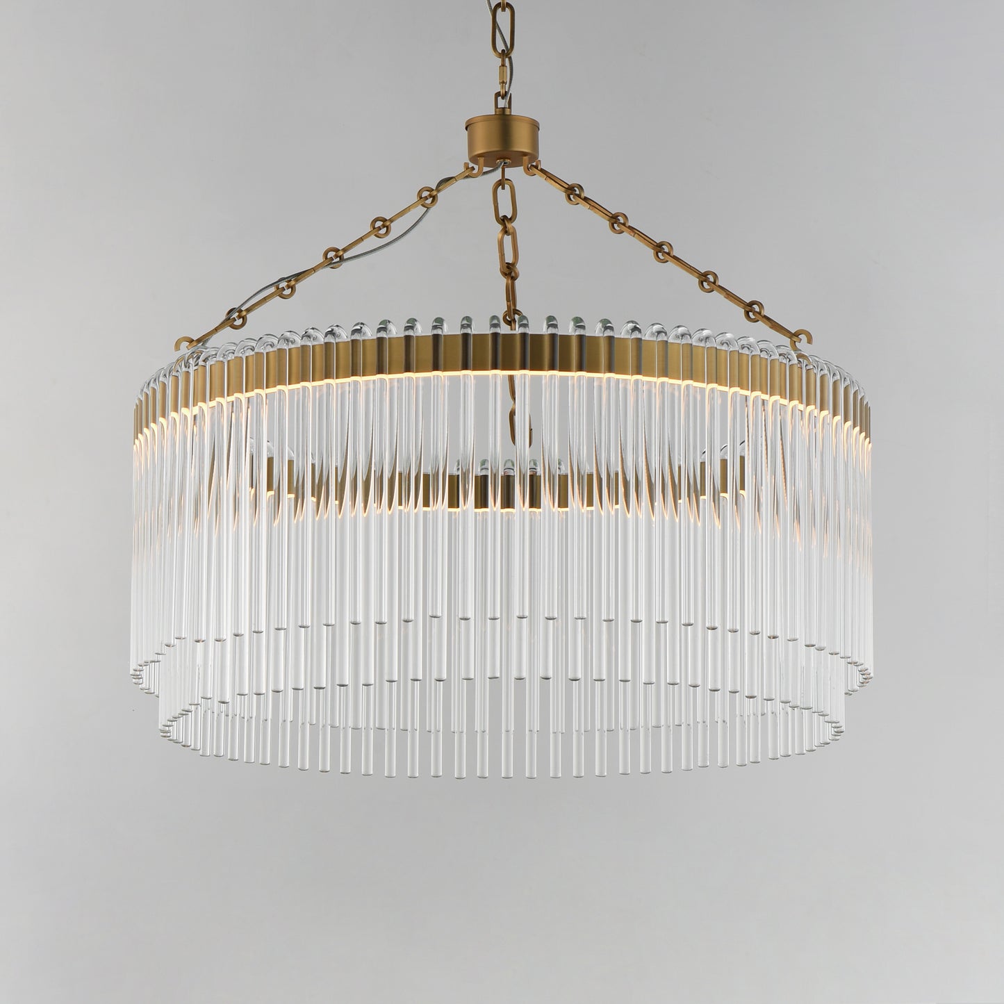 Jolie 24" LED Pendant Natural Aged Brass by Maxim Lighting