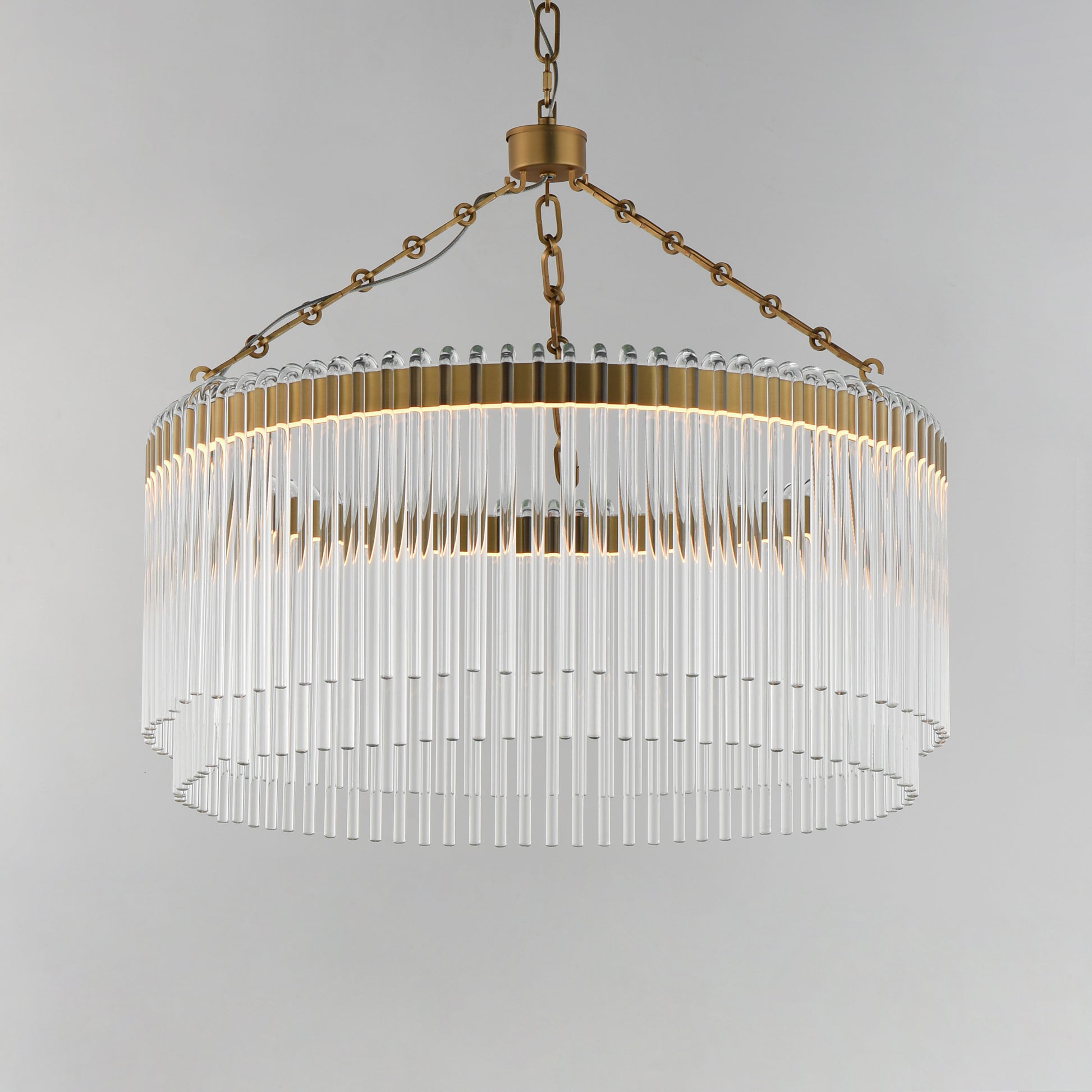 Jolie 24" LED Pendant Natural Aged Brass by Maxim Lighting