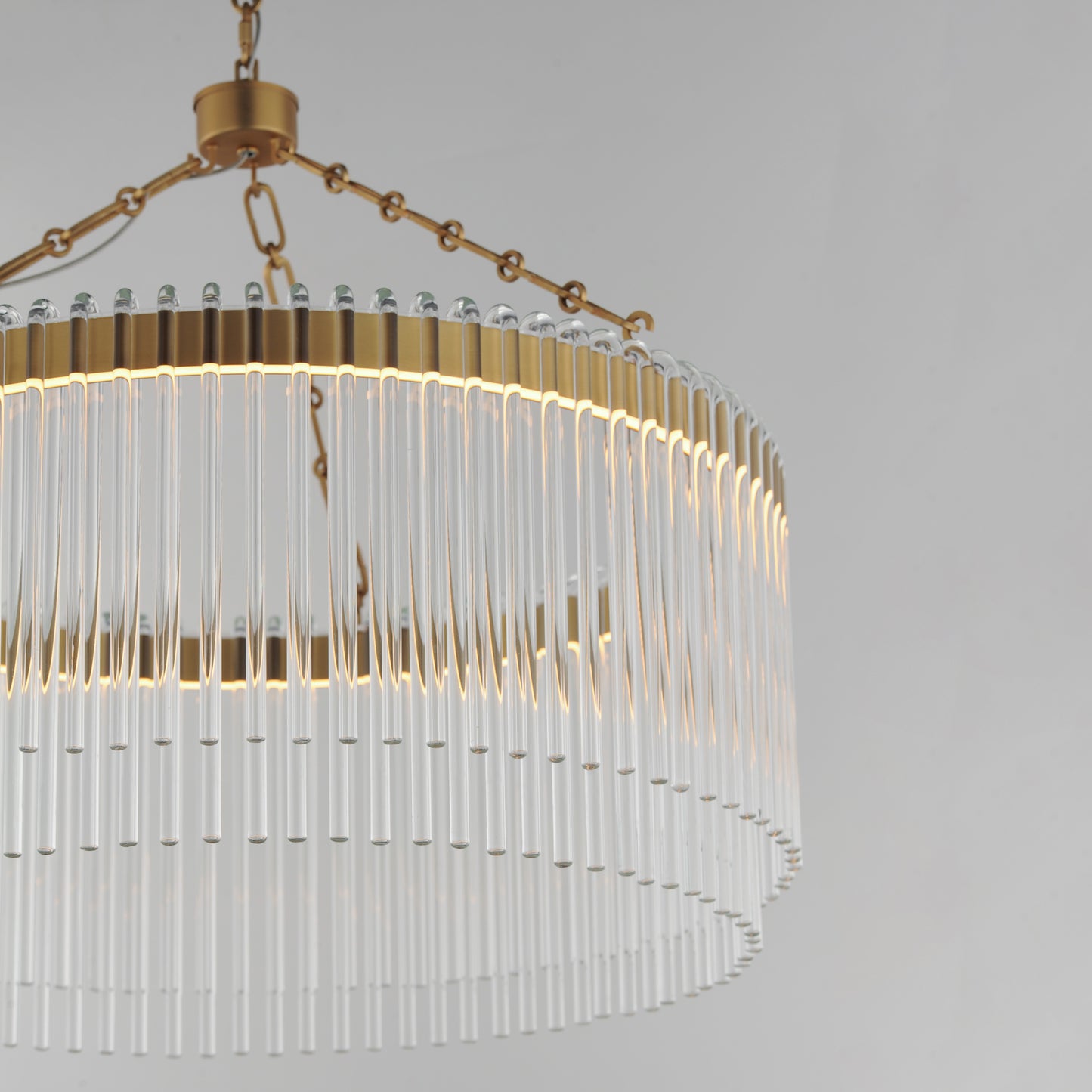 Jolie 24" LED Pendant Natural Aged Brass by Maxim Lighting