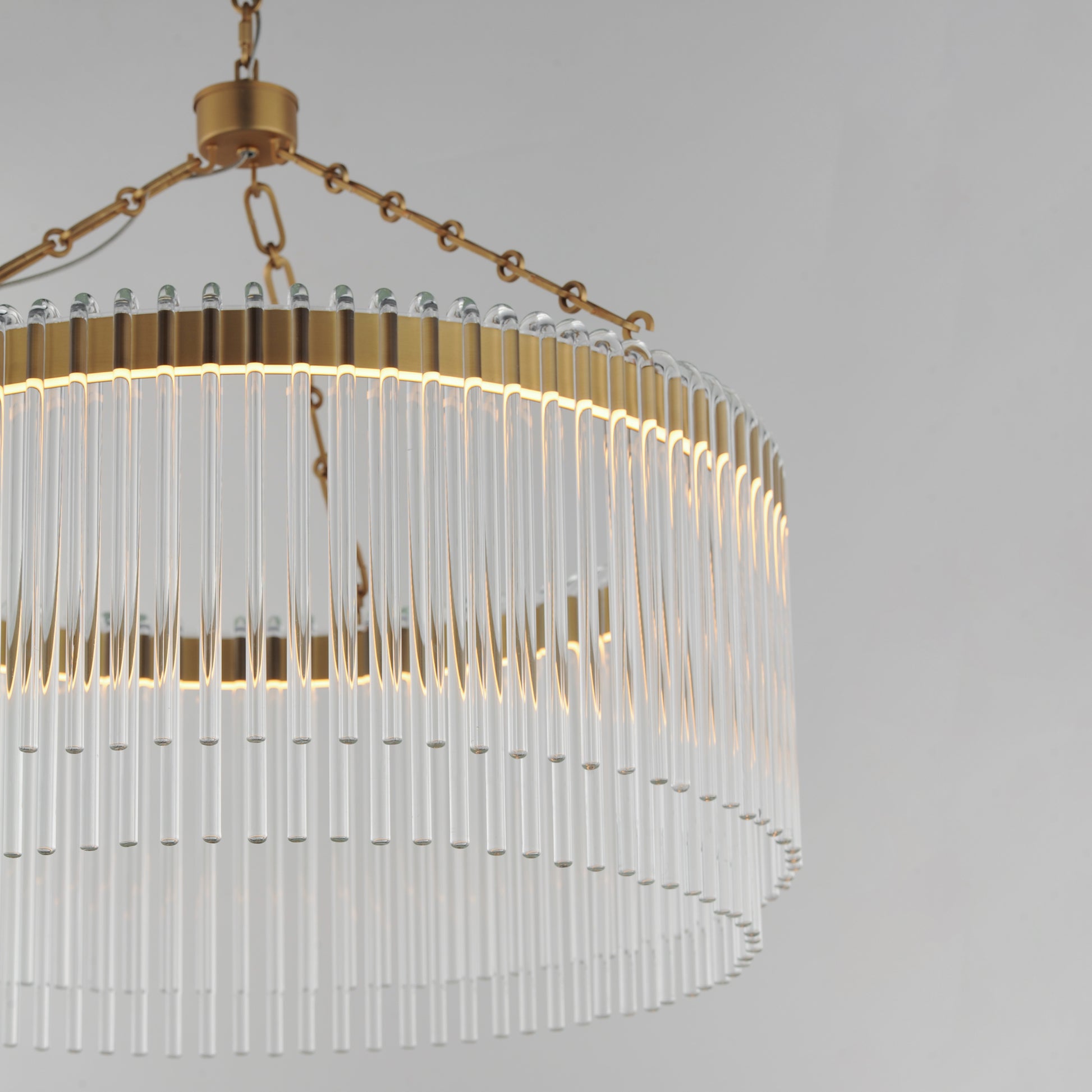 Jolie 24" LED Pendant Natural Aged Brass by Maxim Lighting