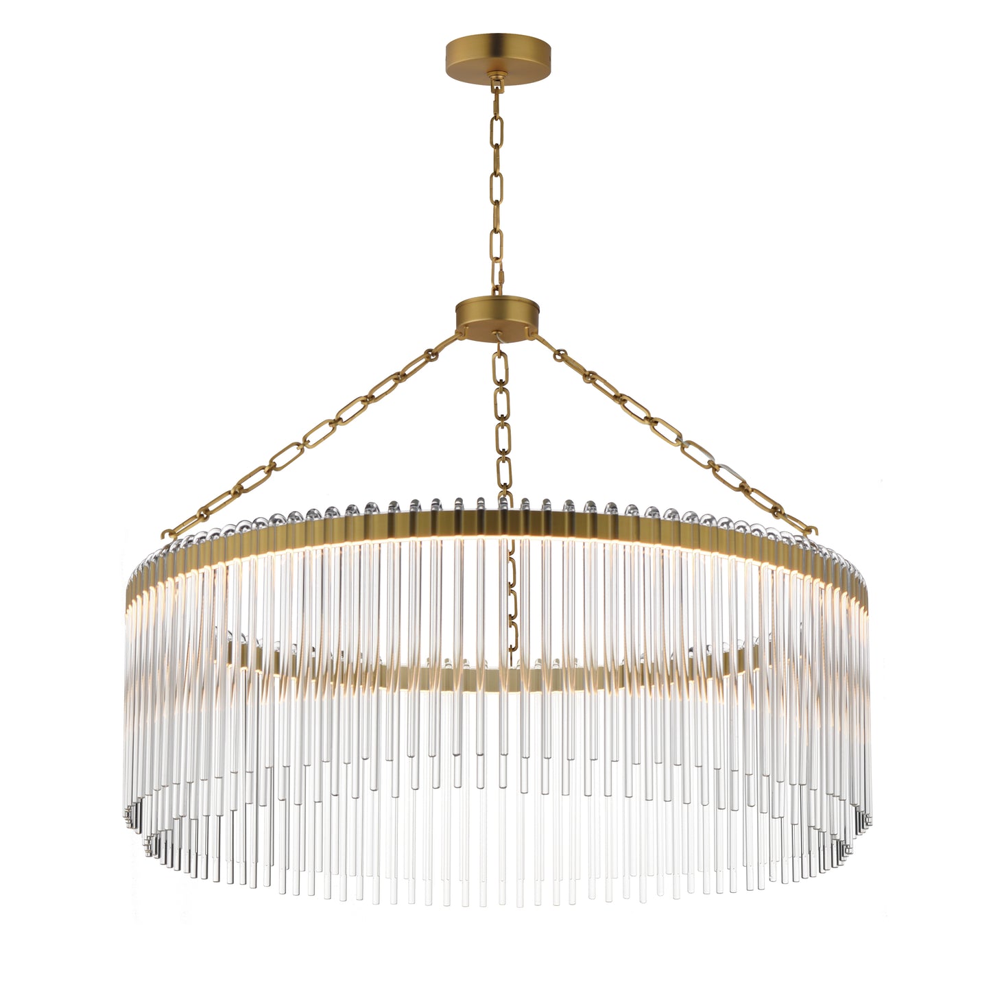 Jolie 34" LED Pendant Natural Aged Brass by Maxim Lighting