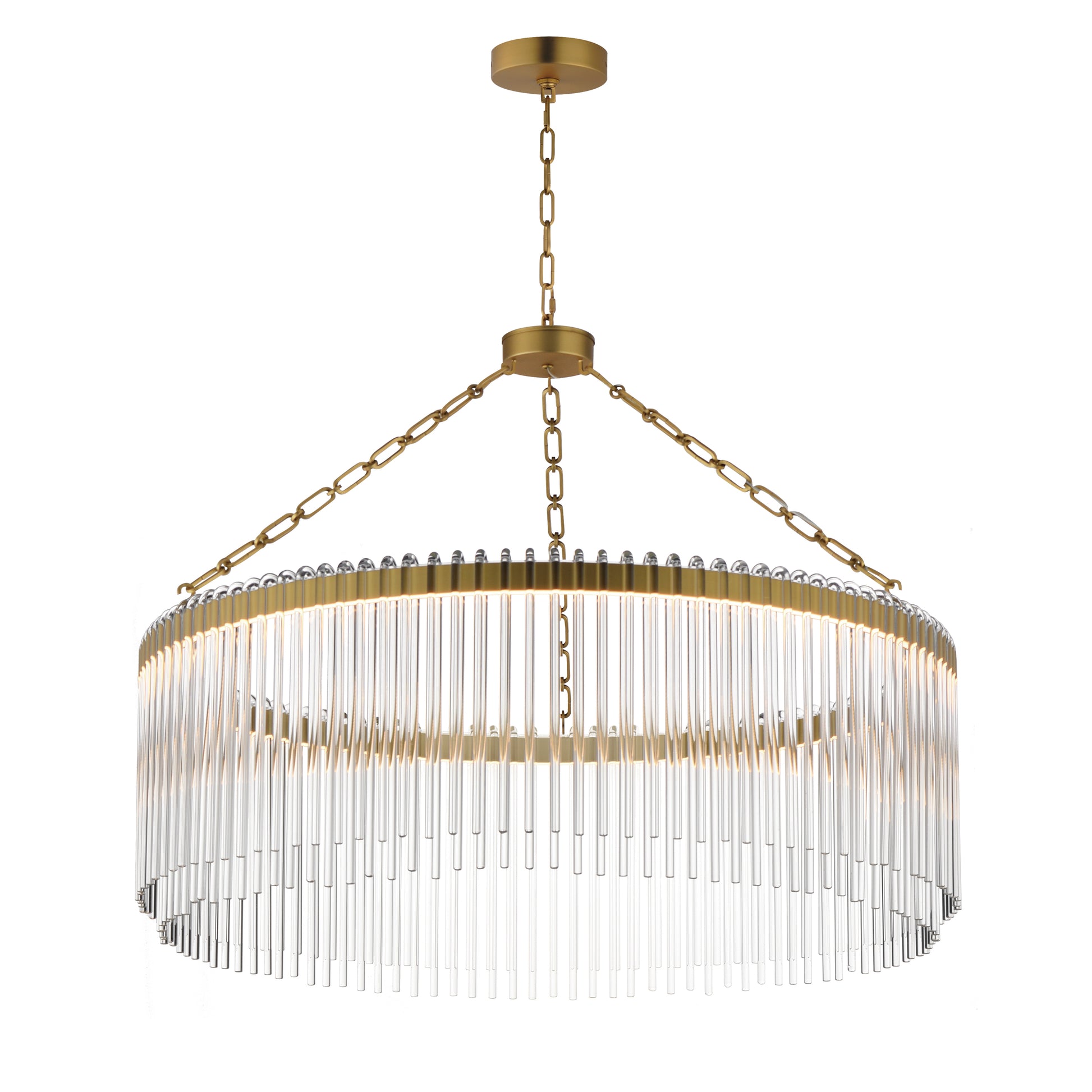 Jolie 34" LED Pendant Natural Aged Brass by Maxim Lighting
