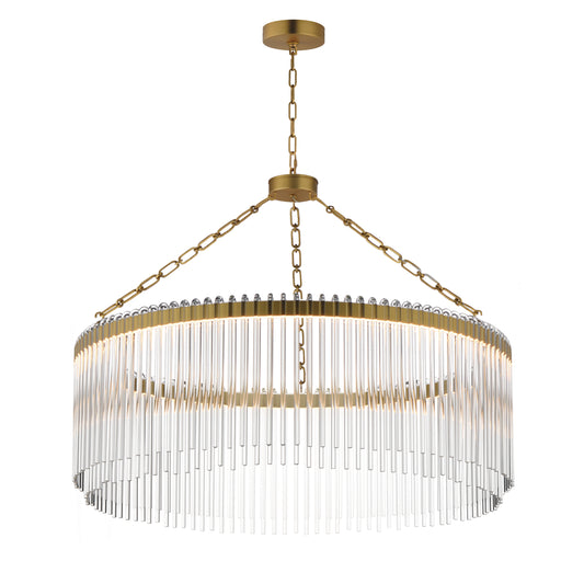 Jolie 34" LED Pendant Natural Aged Brass by Maxim Lighting