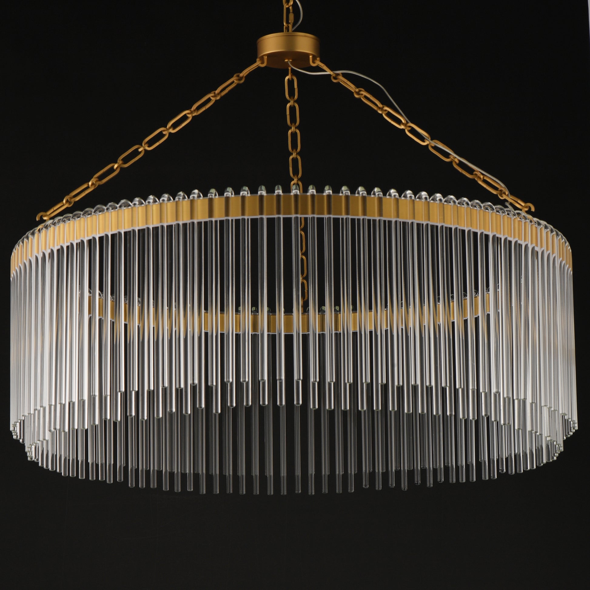 Jolie 34" LED Pendant Natural Aged Brass by Maxim Lighting