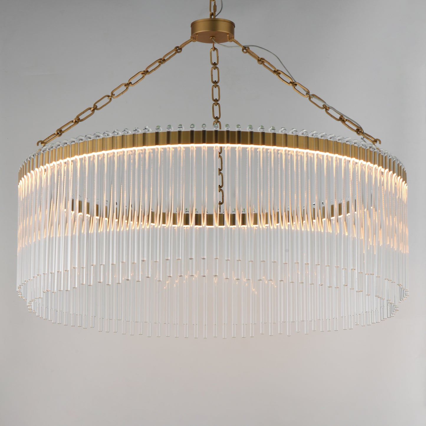 Jolie 34" LED Pendant Natural Aged Brass by Maxim Lighting