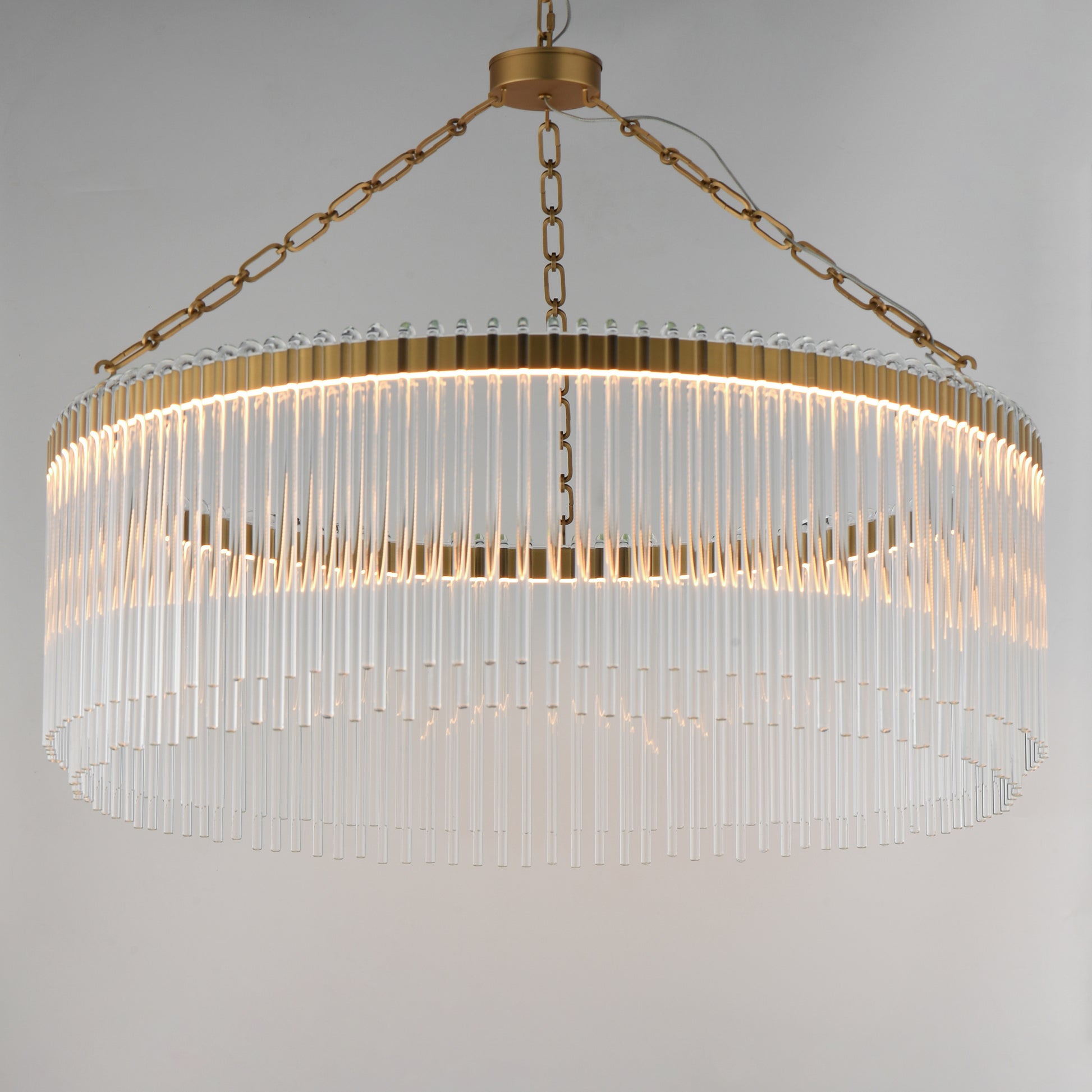 Jolie 34" LED Pendant Natural Aged Brass by Maxim Lighting
