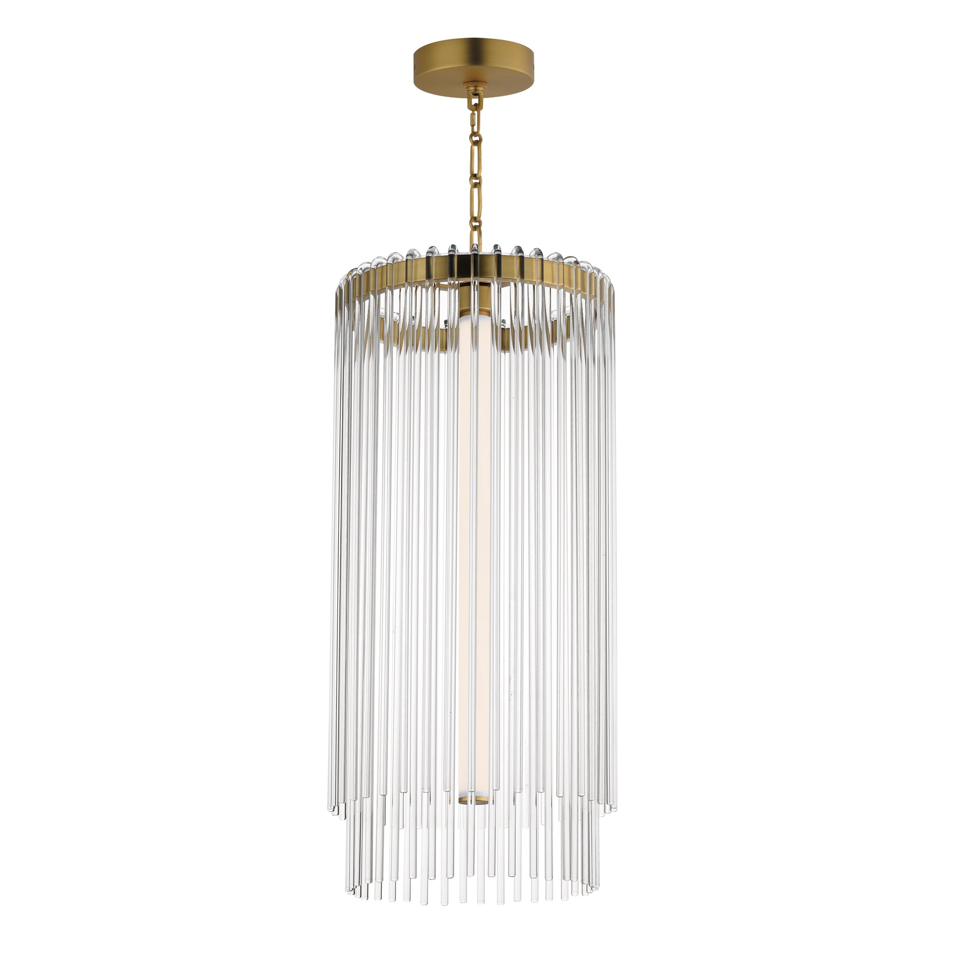 Jolie Foyer Pendant Natural Aged Brass by Maxim Lighting