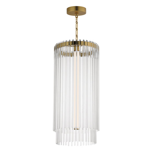 Jolie Foyer Pendant Natural Aged Brass by Maxim Lighting