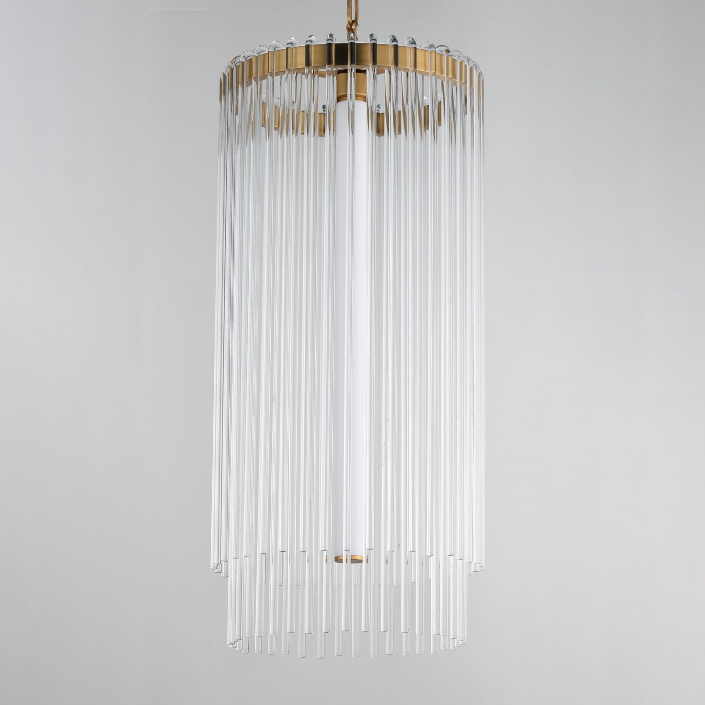 Jolie Foyer Pendant Natural Aged Brass by Maxim Lighting