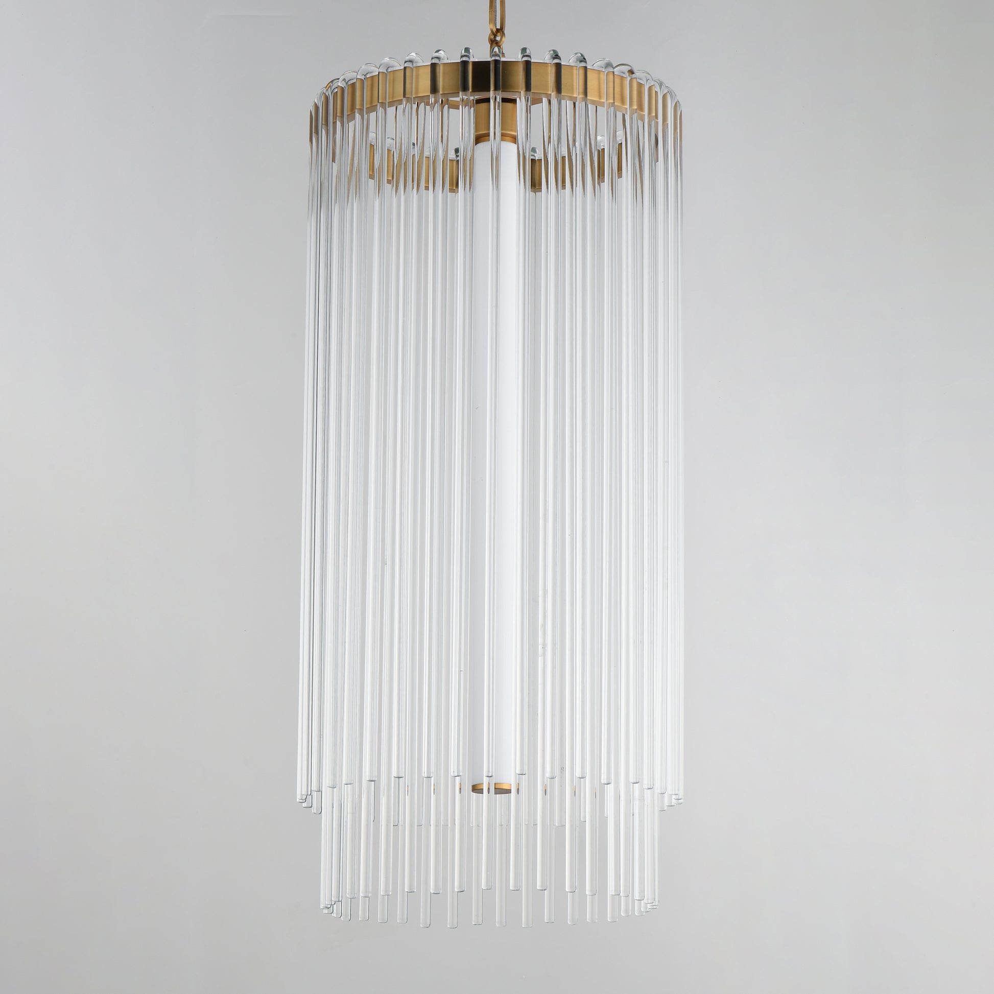 Jolie Foyer Pendant Natural Aged Brass by Maxim Lighting