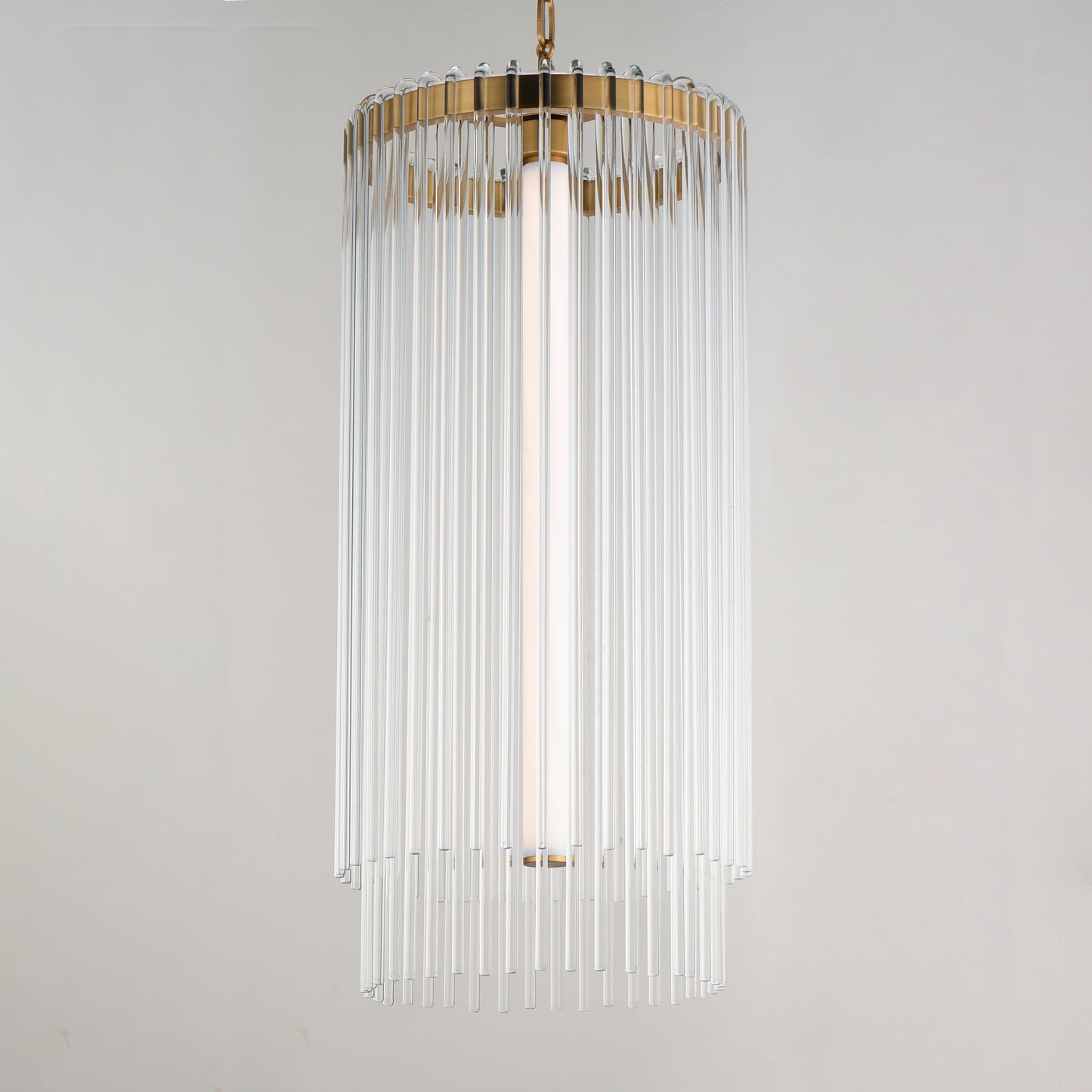 Jolie Foyer Pendant Natural Aged Brass by Maxim Lighting